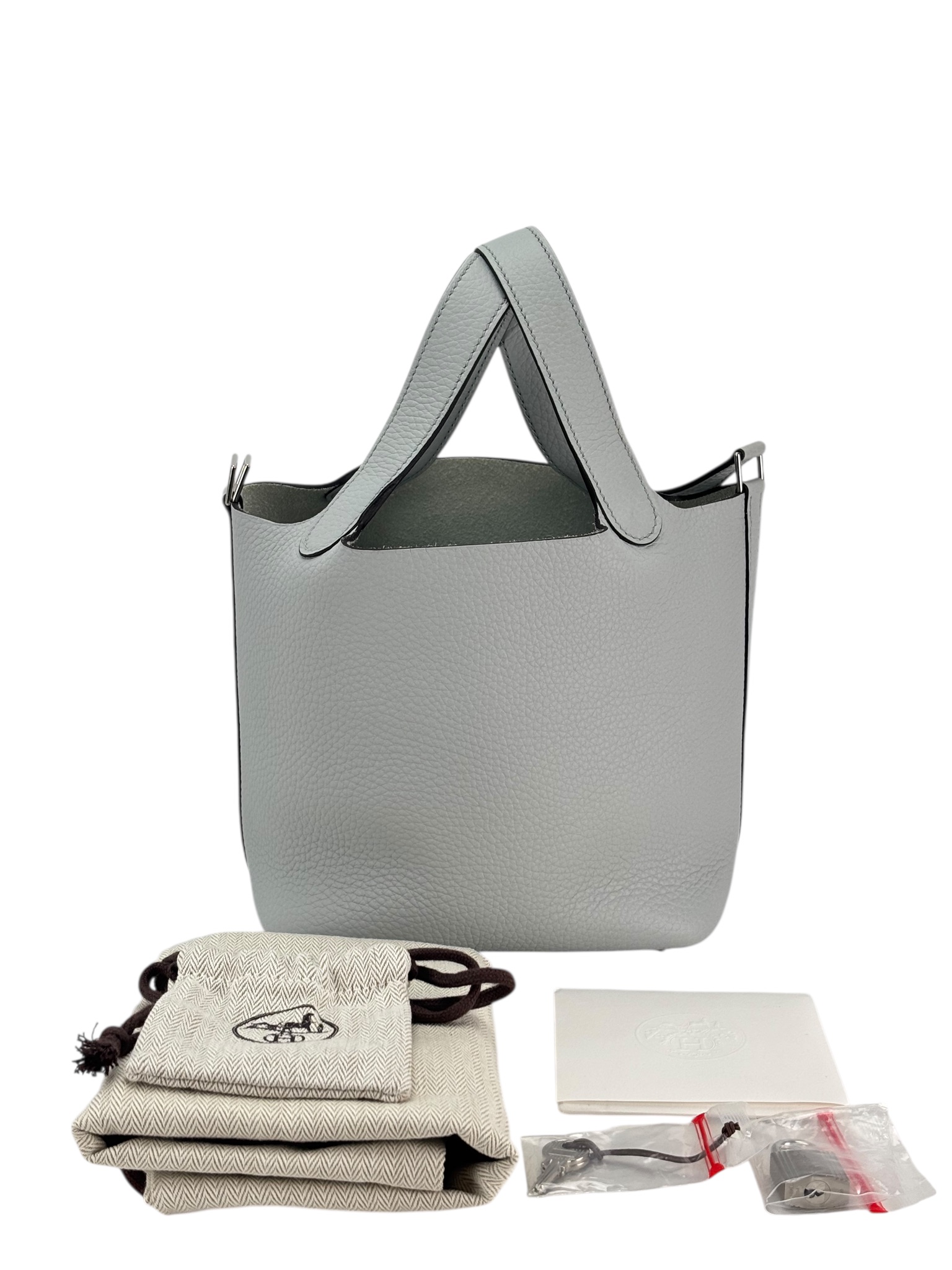 HERMES - Picotin PM Picotin 18 Bleu Pale Palladium Hardware 