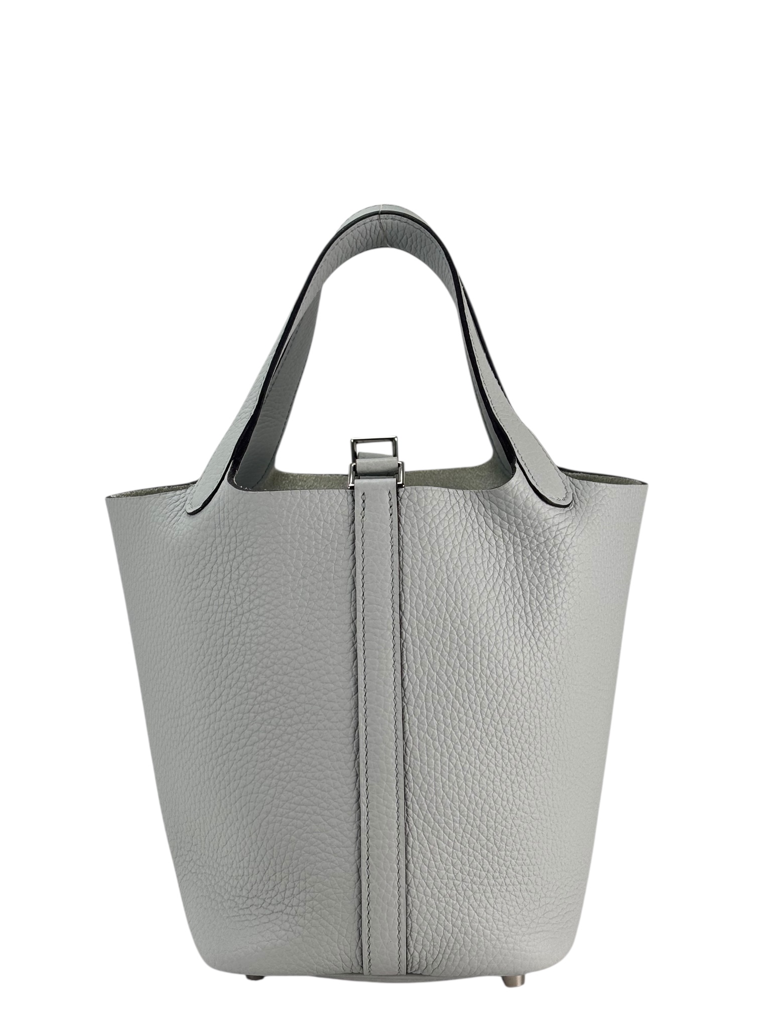 HERMES - Picotin PM Picotin 18 Bleu Pale Palladium Hardware 