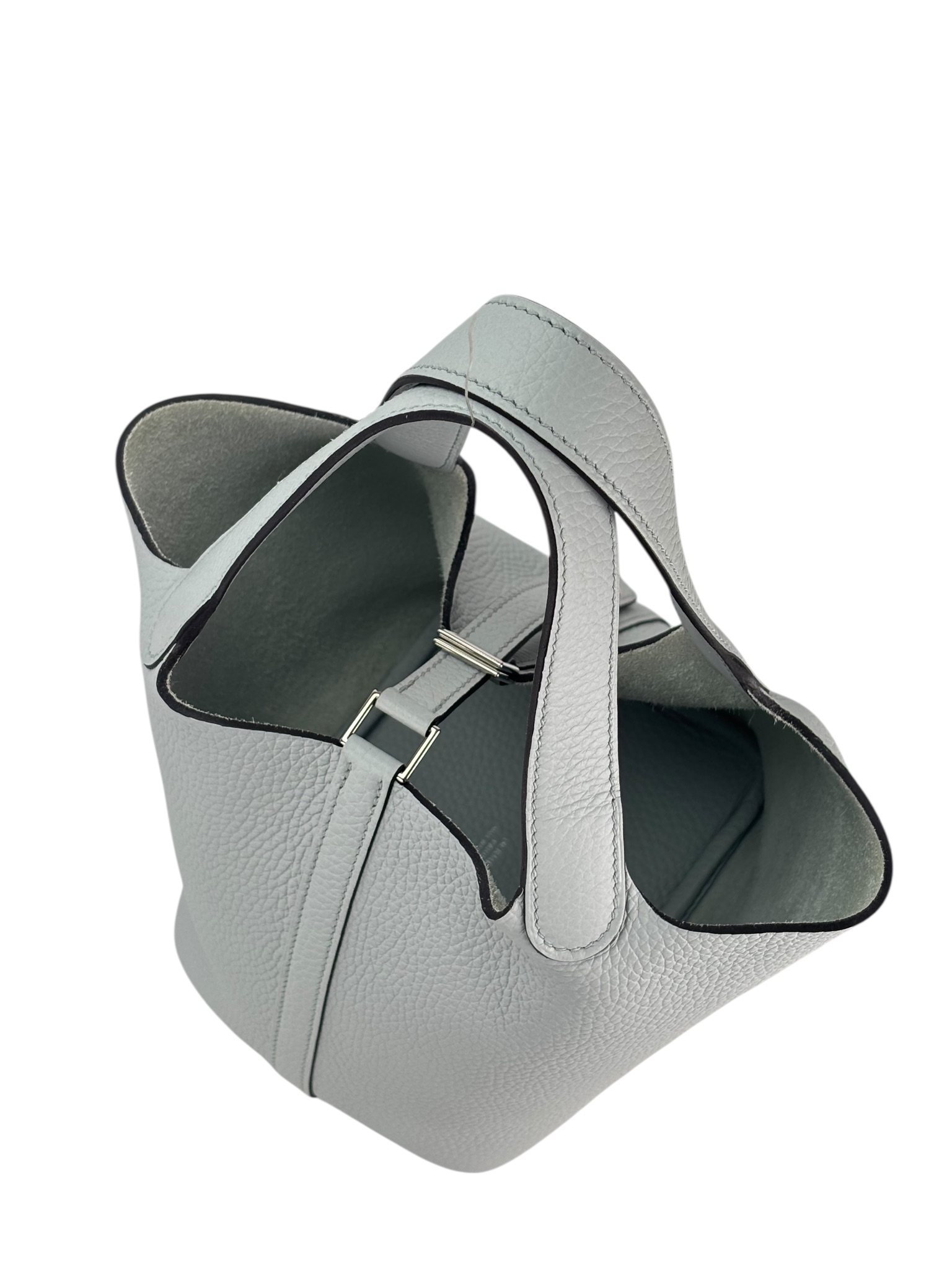 HERMES - Picotin PM Picotin 18 Bleu Pale Palladium Hardware 