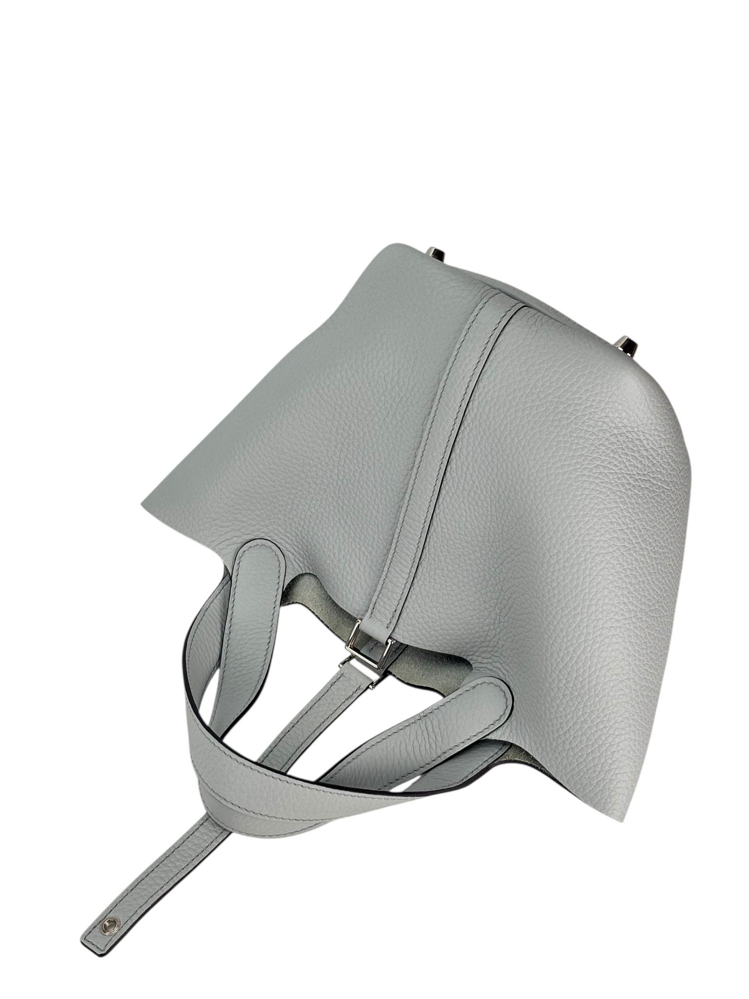 HERMES - Picotin PM Picotin 18 Bleu Pale Palladium Hardware 