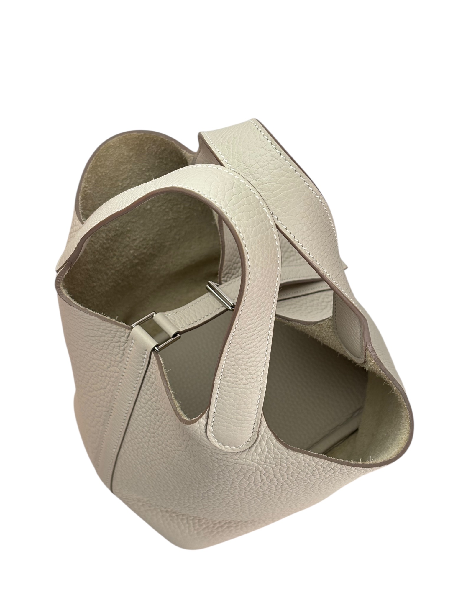 HERMES - Picotin PM Picotin 18 Craie Palladium Hardware 