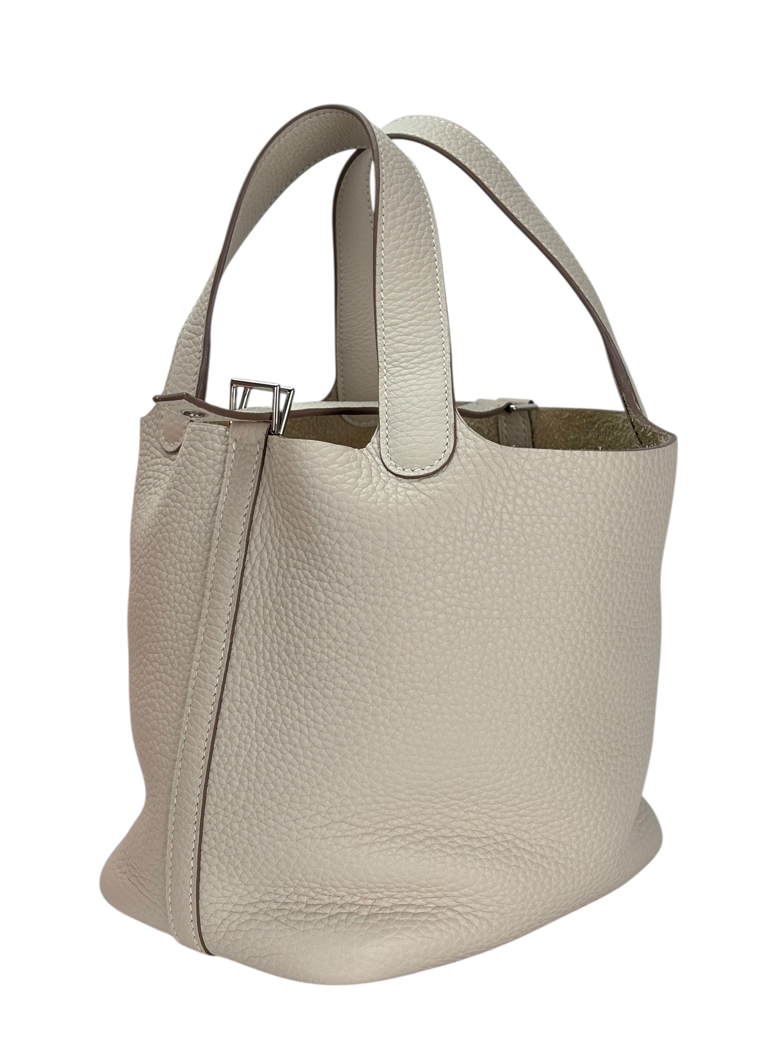 HERMES - Picotin PM Picotin 18 Craie Palladium Hardware 