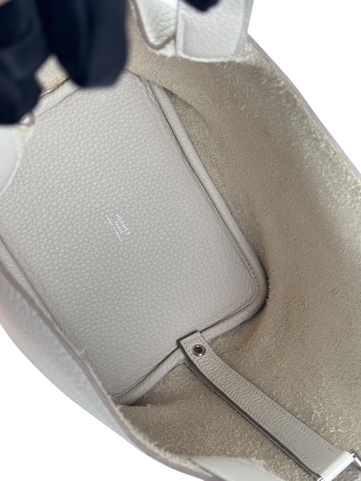 HERMES - Picotin PM Picotin 18 Craie Palladium Hardware 