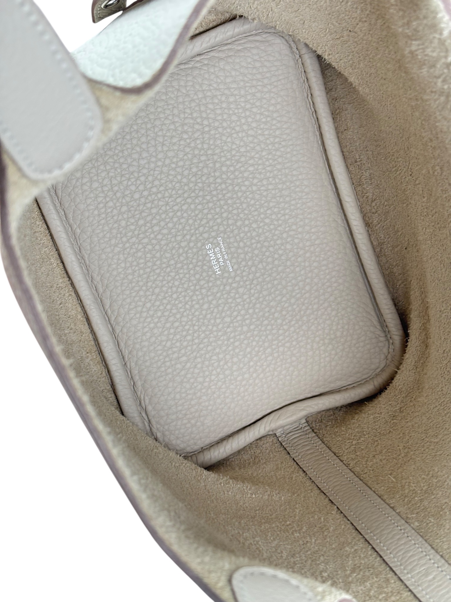 HERMES - Picotin PM Picotin 18 Craie Palladium Hardware 