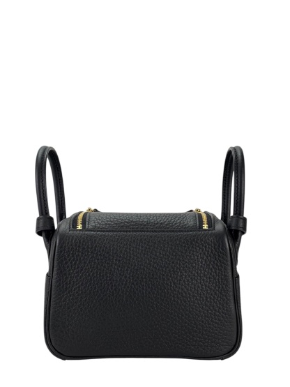 HERMES - Mini Lindy Black TC Gold Hardware 