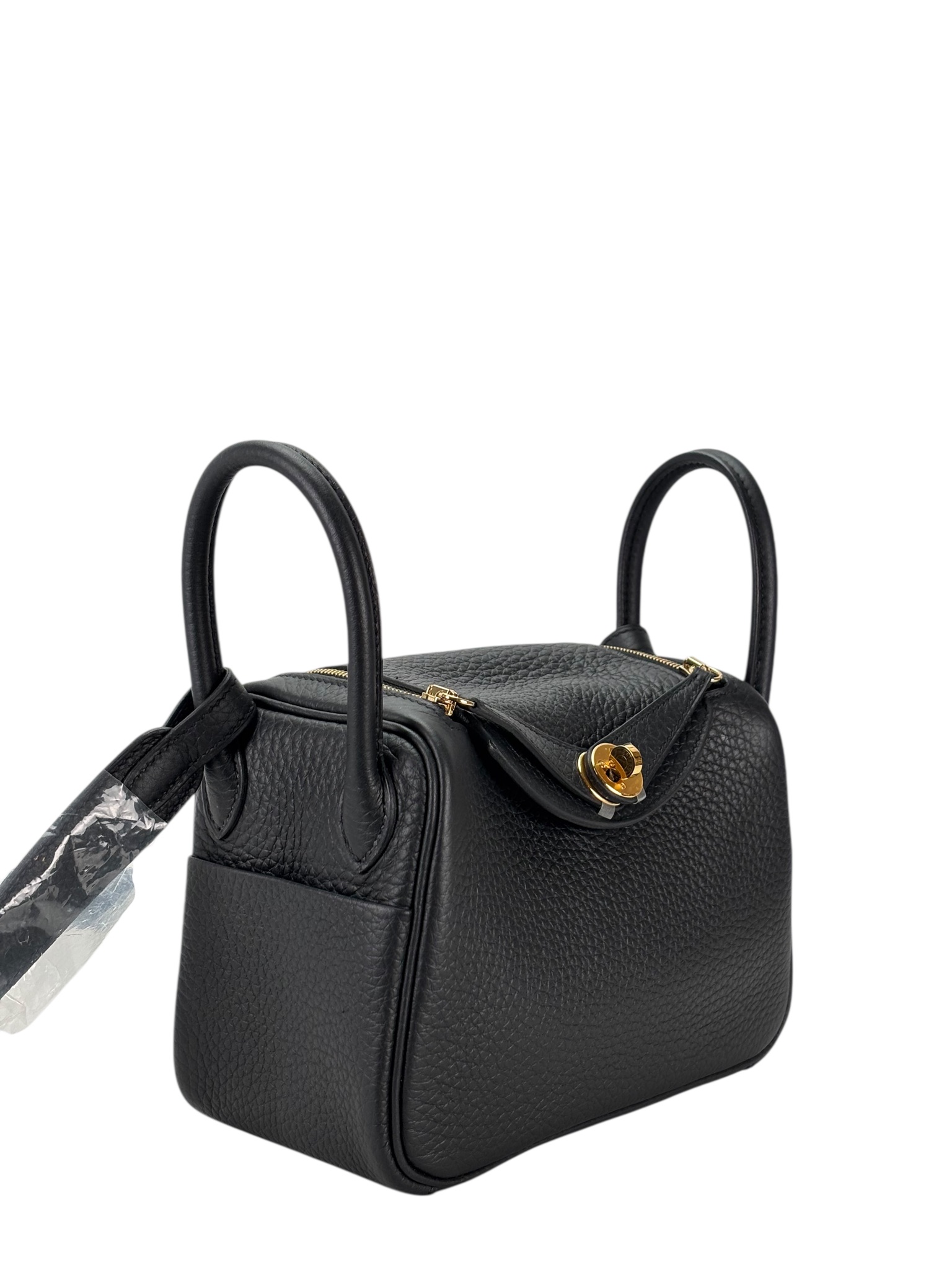 HERMES - Mini Lindy Black TC Gold Hardware 
