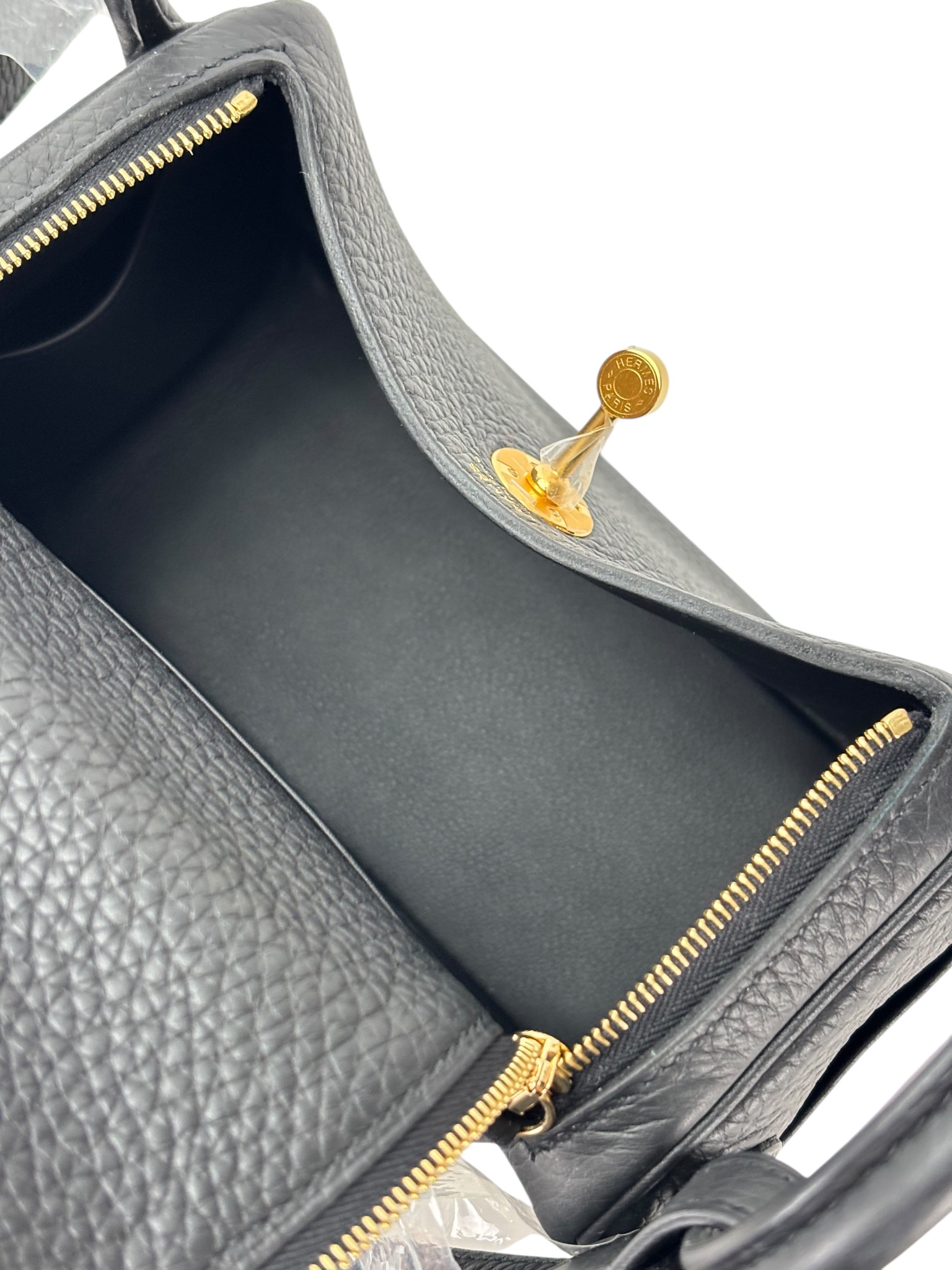 HERMES - Mini Lindy Black TC Gold Hardware 