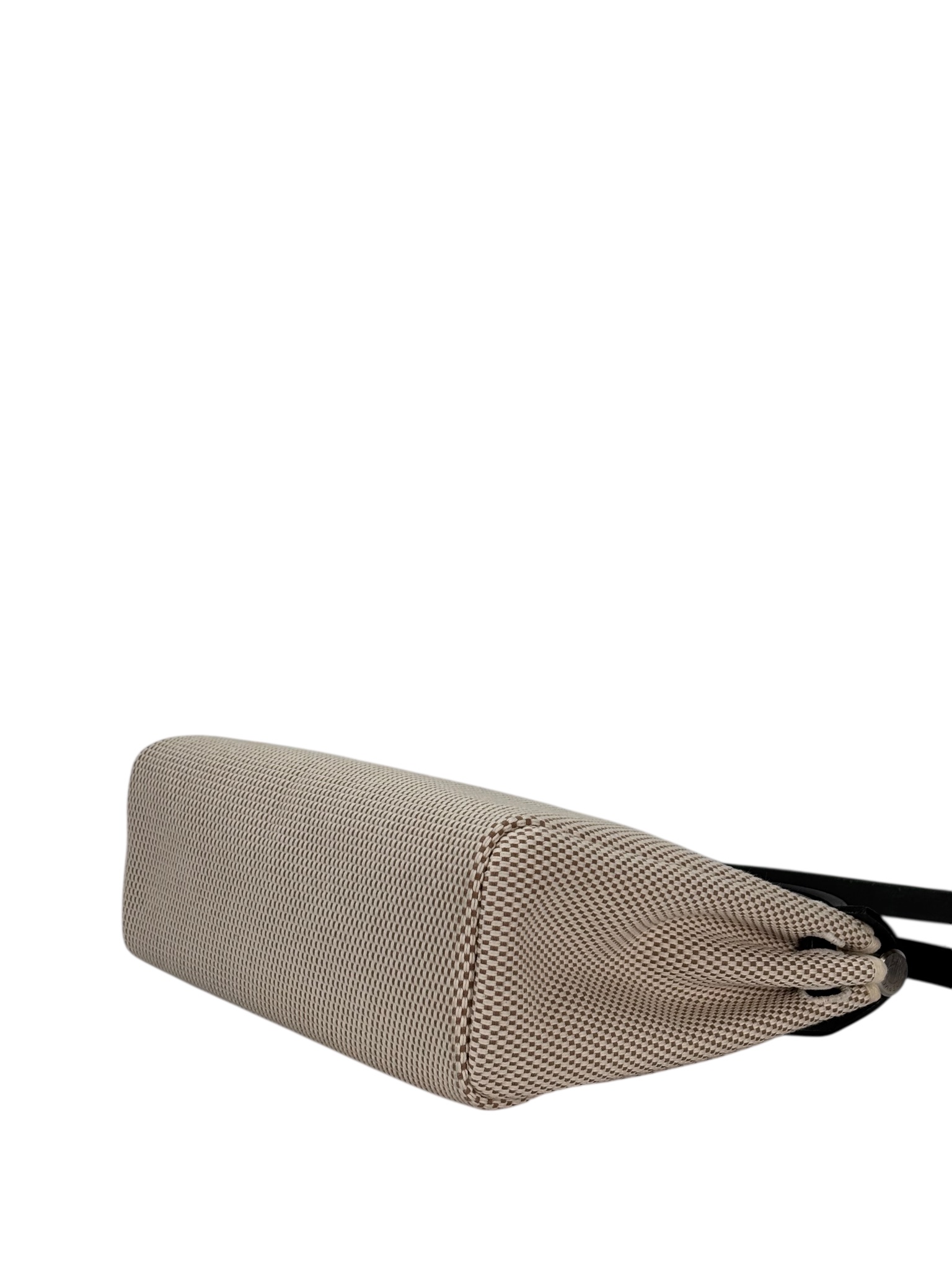 HERMES - Herbag Zip 31 (PM) Black Toile Vache Palladium Hardware