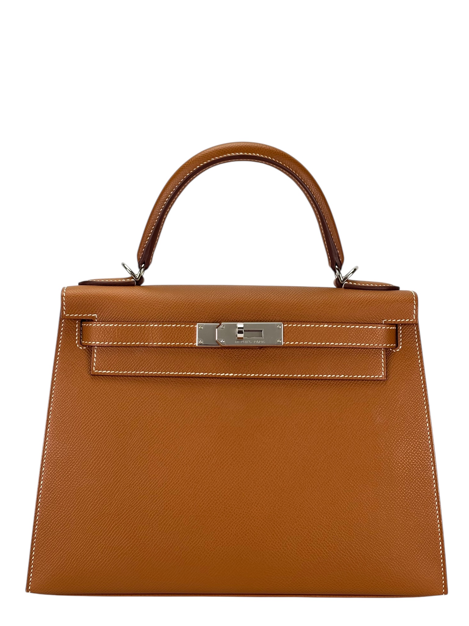 HERMES - Kelly 28 Gold Epsom Palladium Hardware