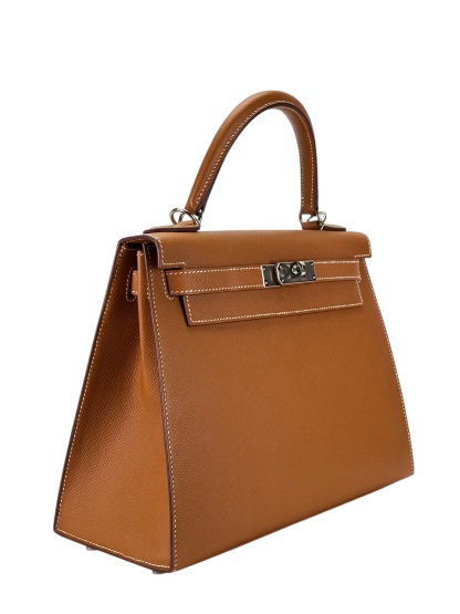 HERMES - Kelly 28 Gold Epsom Palladium Hardware