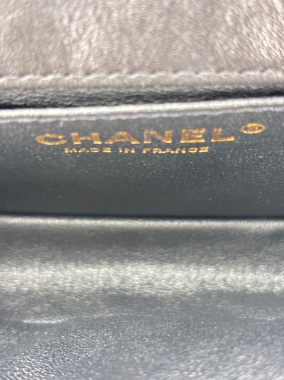 CHANEL - 2.55 Reissue Black Calfskin Belt Bag Quilted Aged