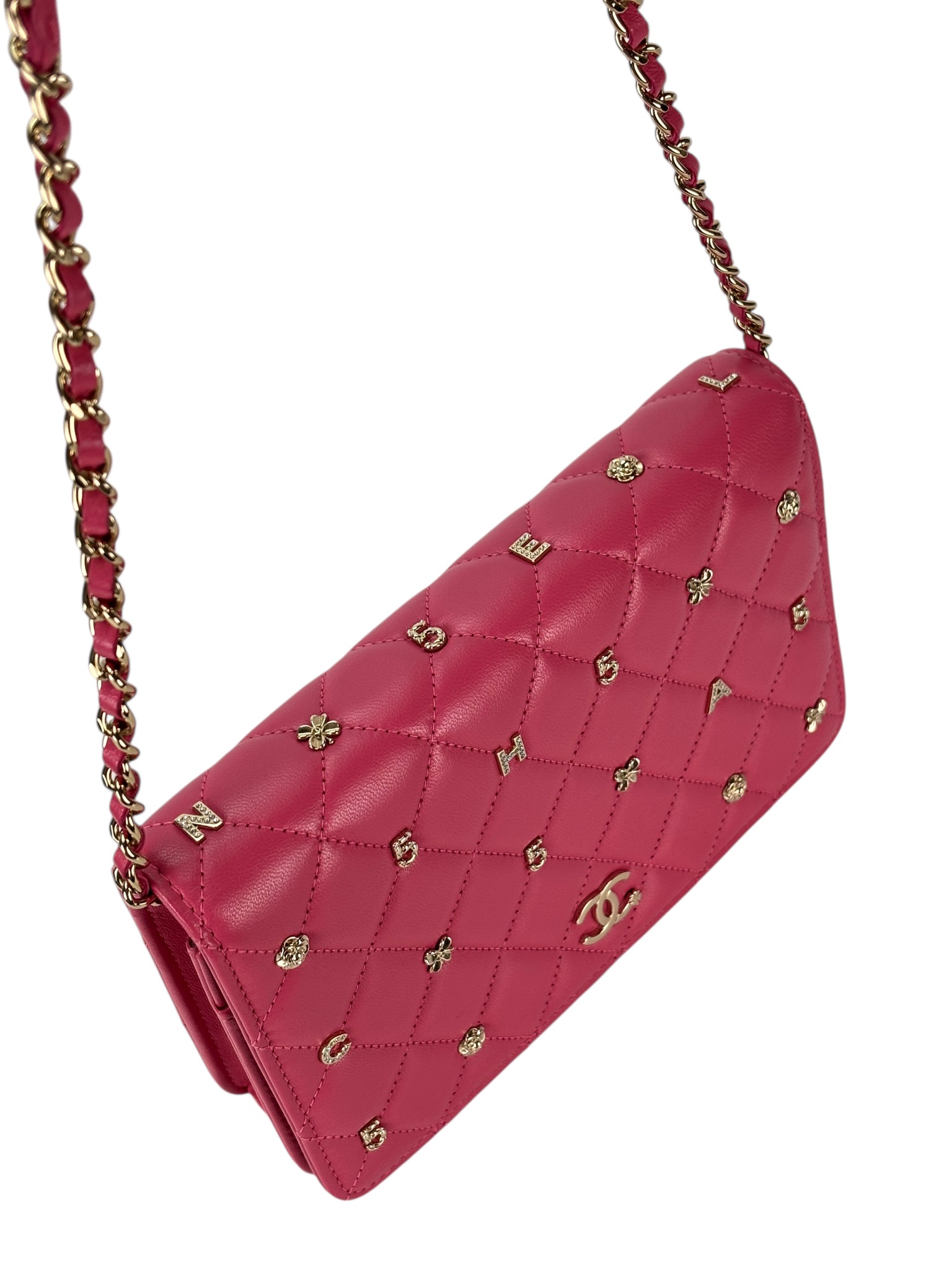 CHANEL - Pink Lambskin 19 Wallet On Chain (WOC)