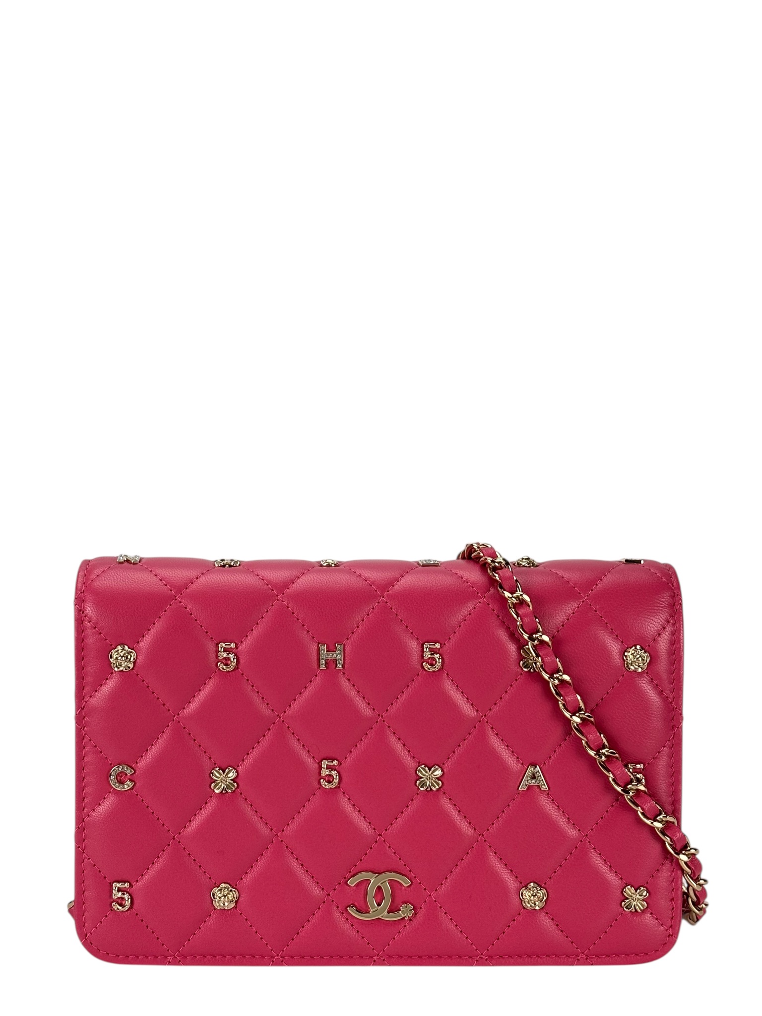 CHANEL - Pink Lambskin 19 Wallet On Chain (WOC)