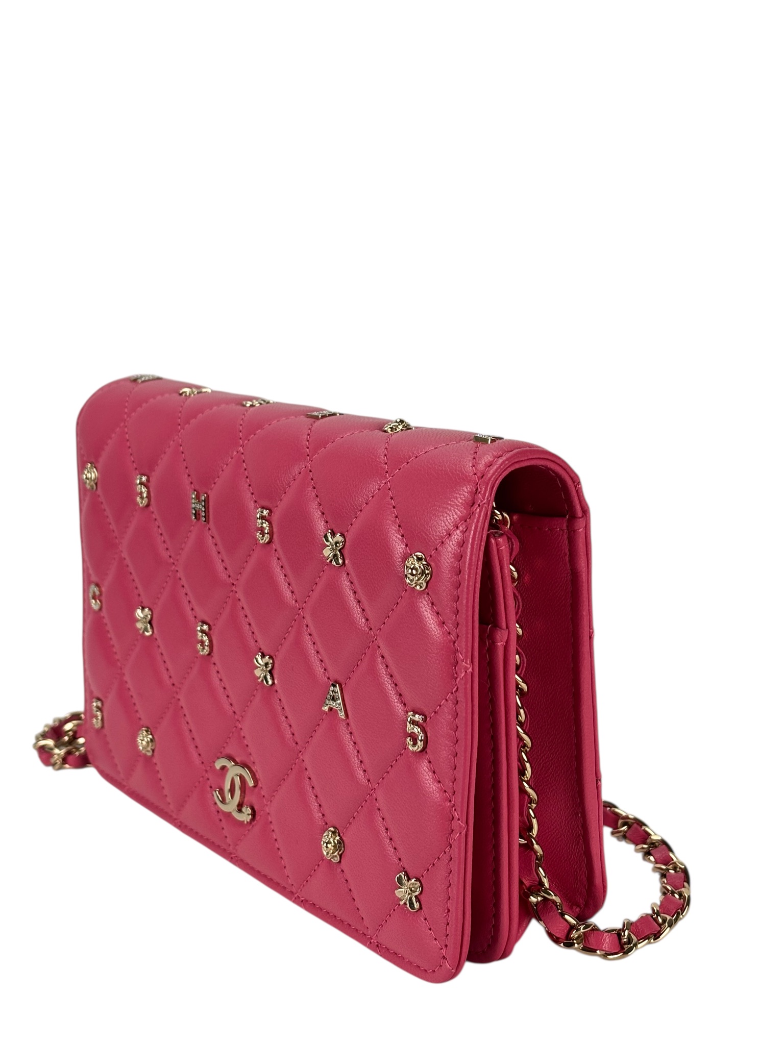 CHANEL - Pink Lambskin 19 Wallet On Chain (WOC)