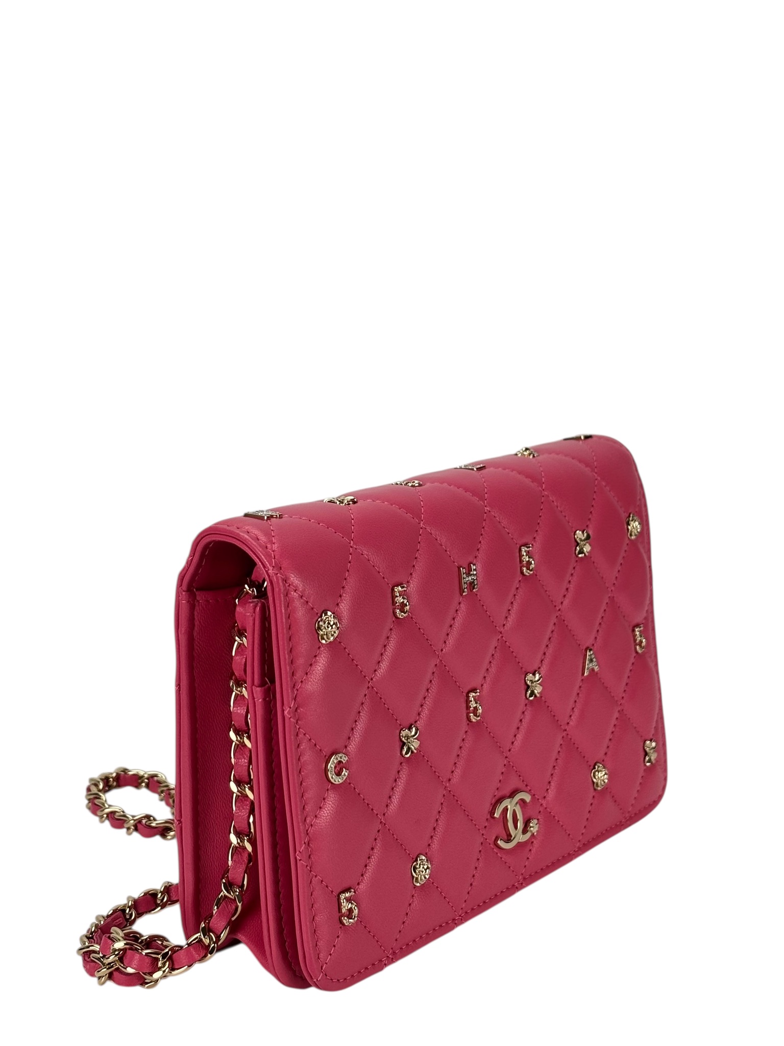 CHANEL - Pink Lambskin 19 Wallet On Chain (WOC)