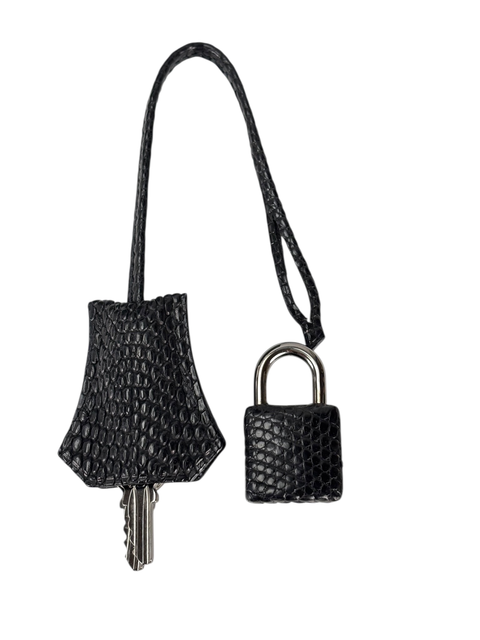 HERMES - Birkin 25 Black Round-Nose Monitor Lizard Ruthenium Hardware