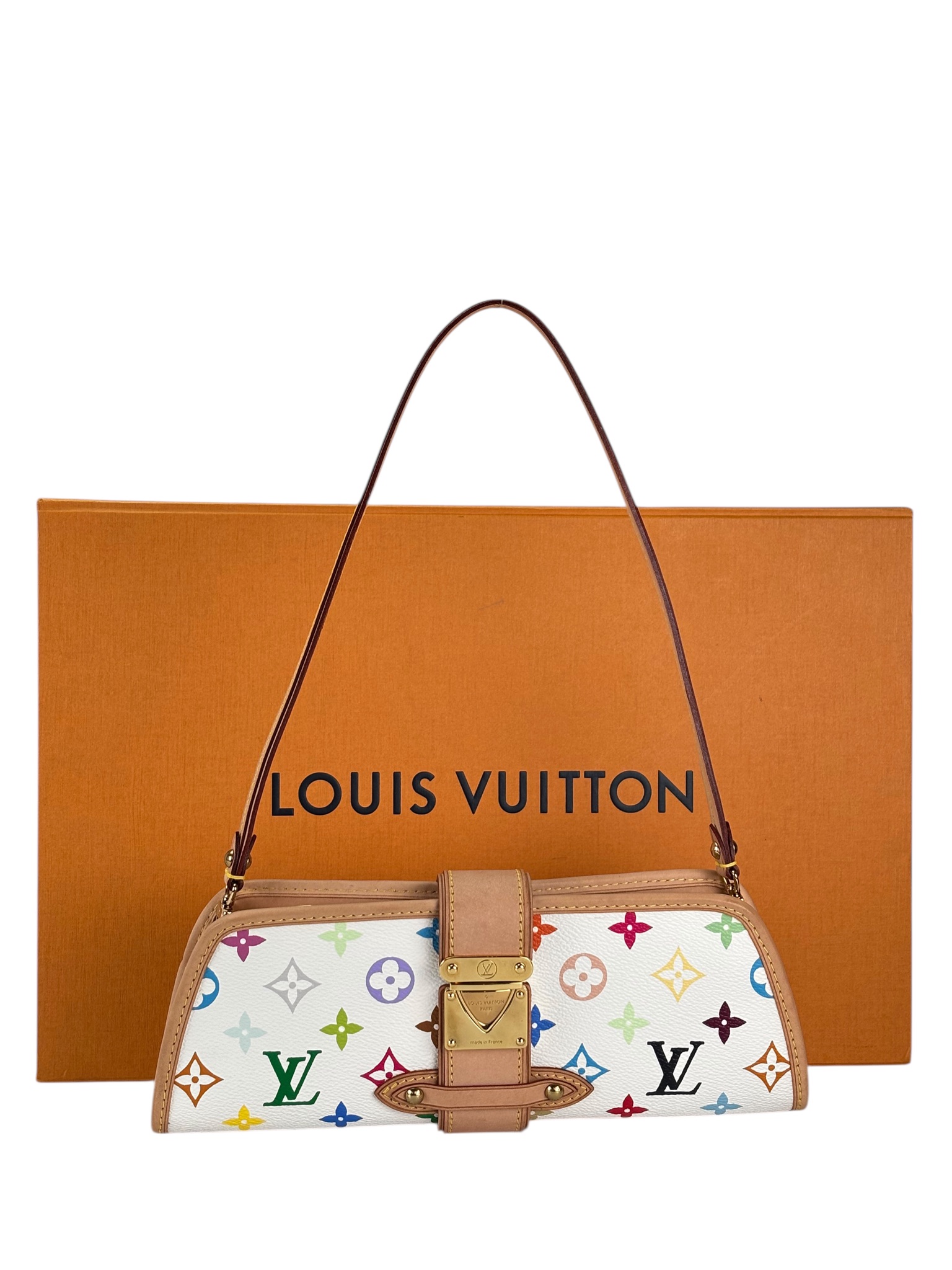 LOUIS VUITTON - White Monogram Multicolor Shirley Bron 2way Bag