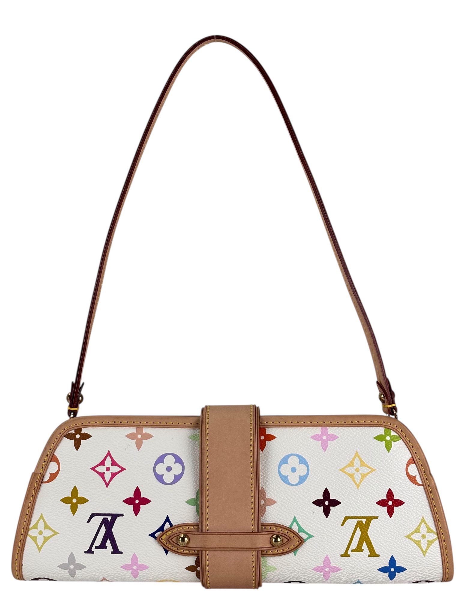 LOUIS VUITTON - White Monogram Multicolor Shirley Bron 2way Bag