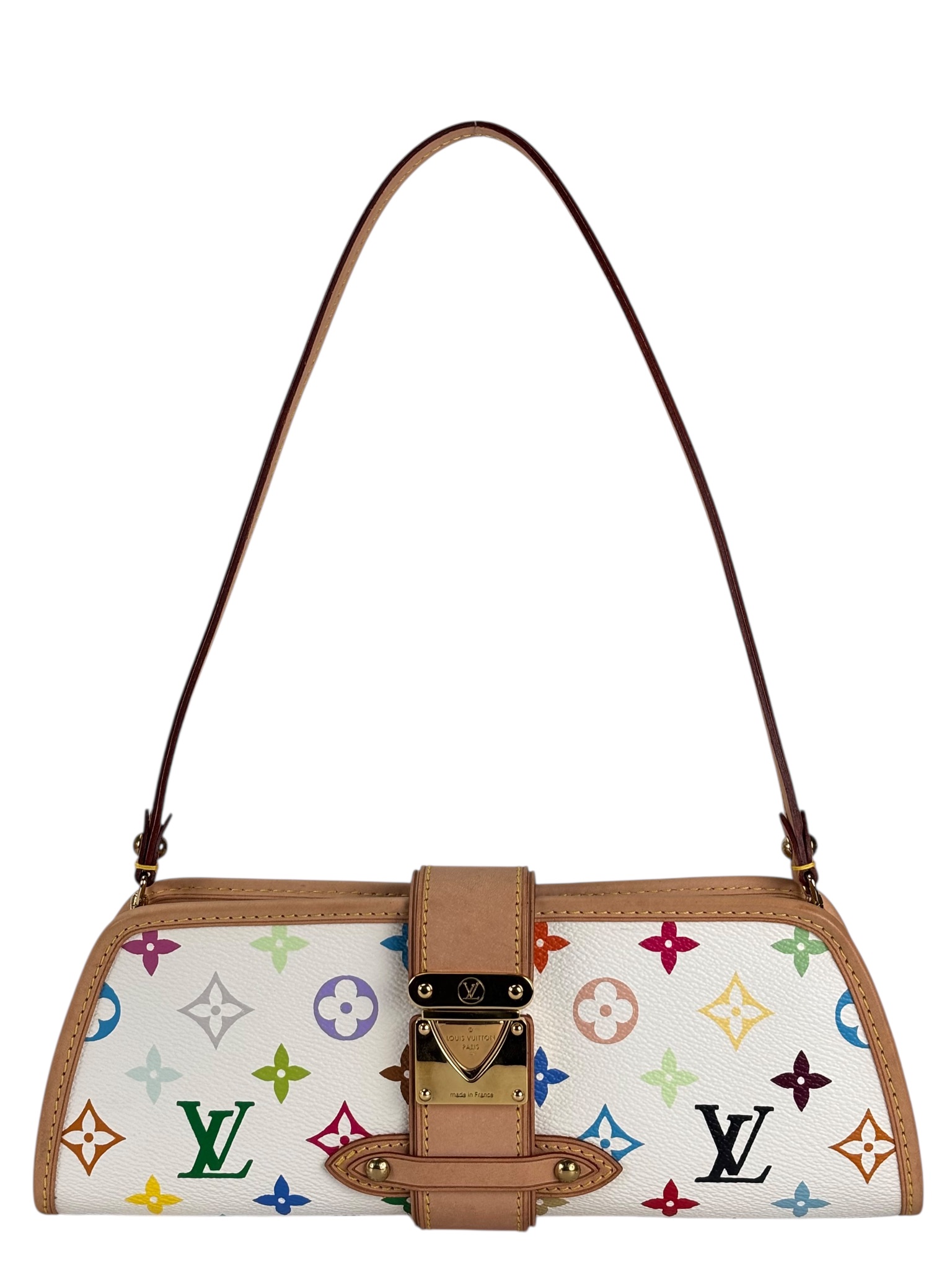 LOUIS VUITTON - White Monogram Multicolor Shirley Bron 2way Bag
