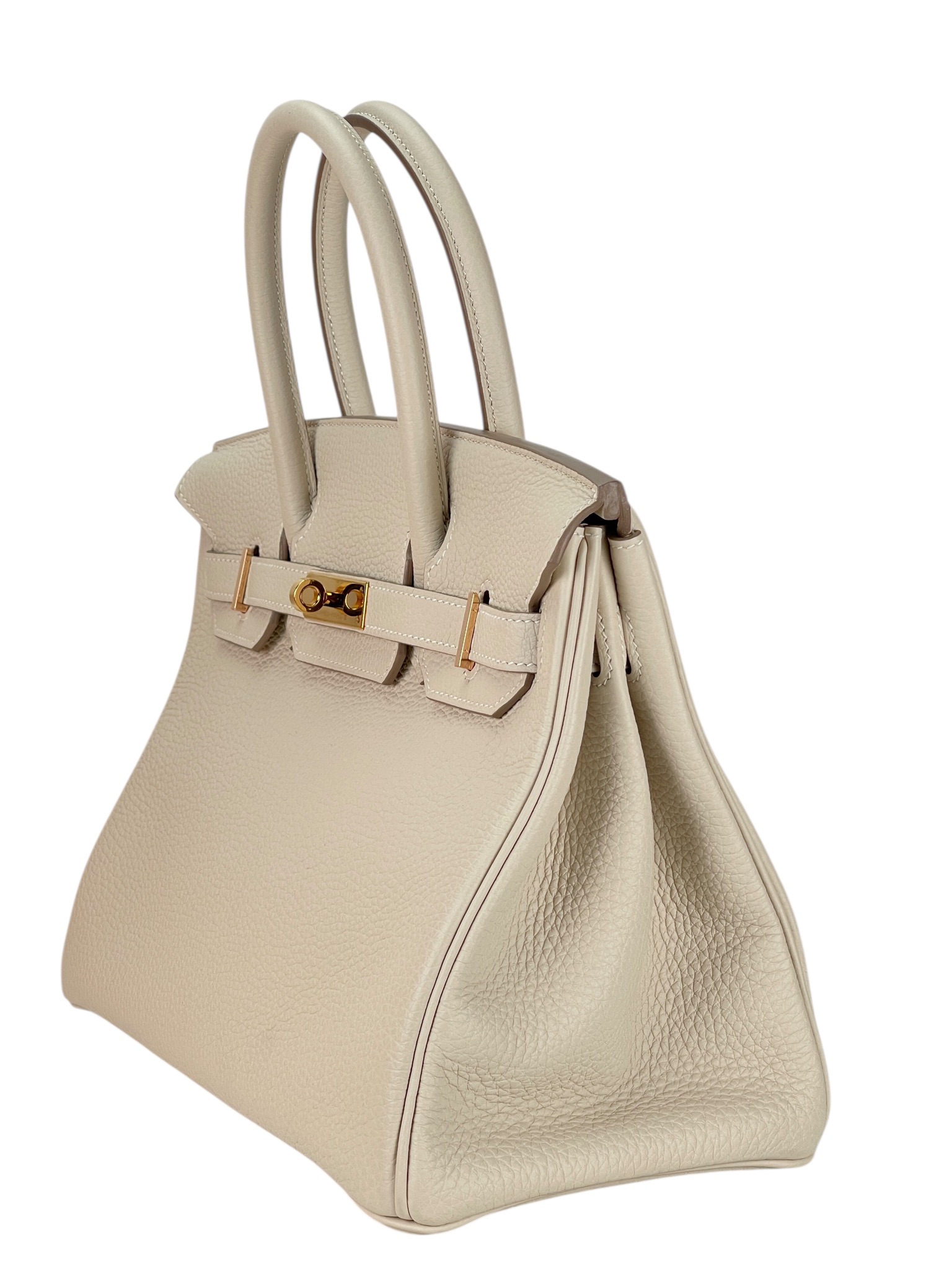 HERMES - Birkin 30 Craie Togo Gold Hardware 