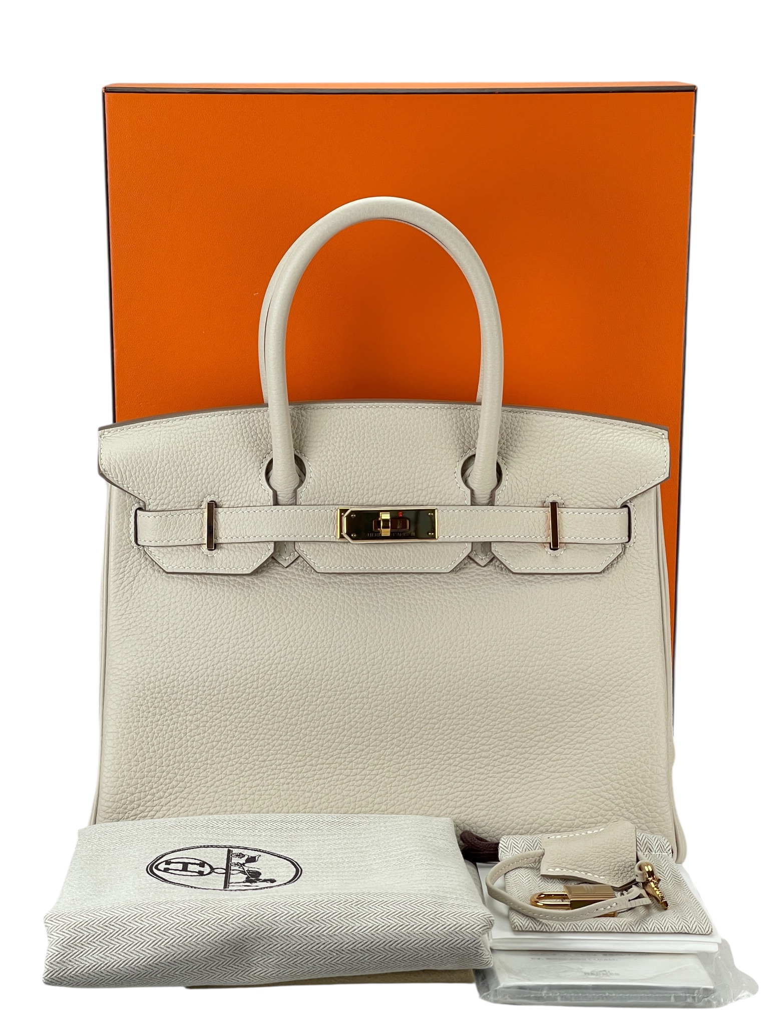 HERMES - Birkin 30 Craie Togo Gold Hardware 
