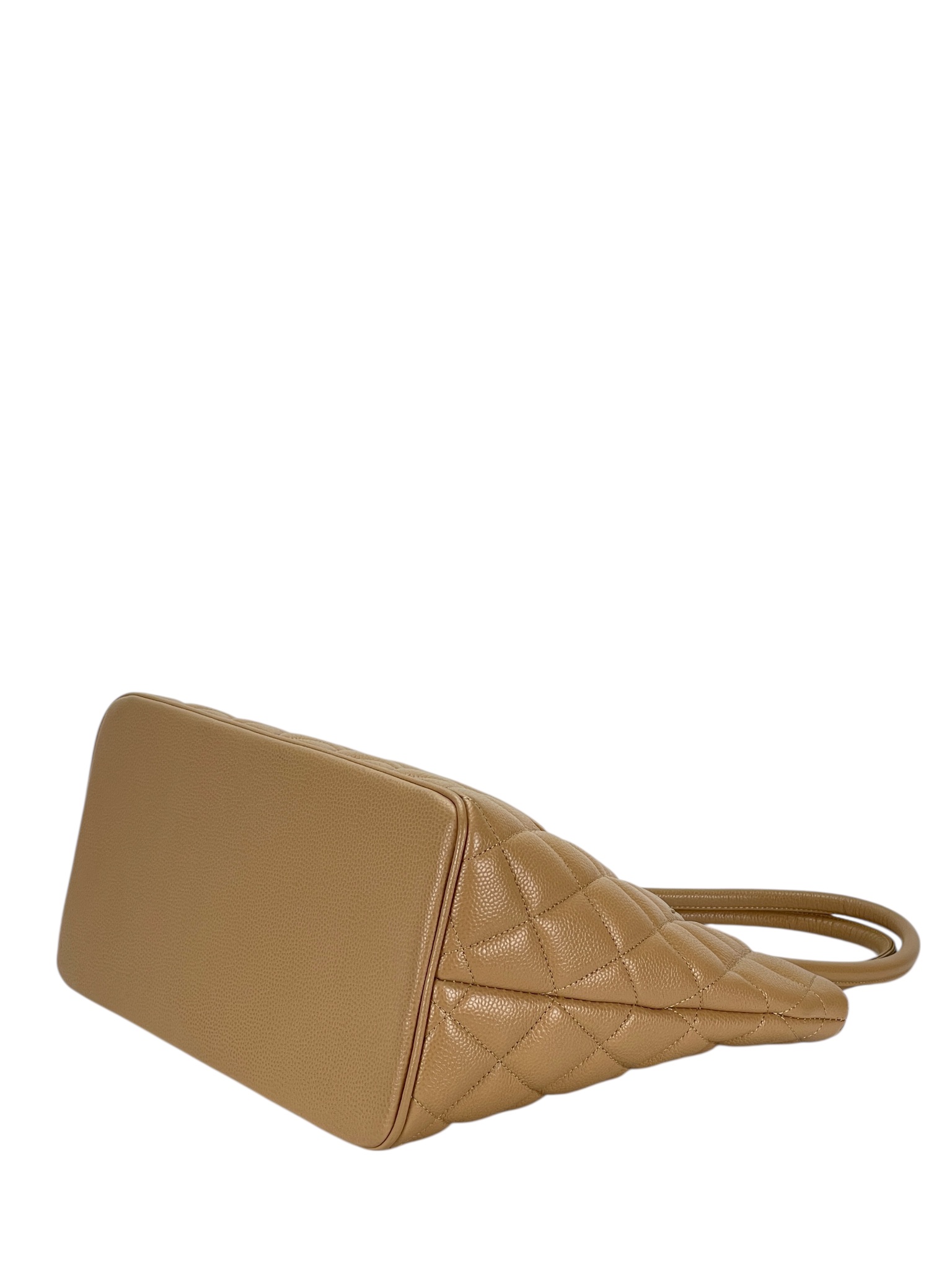 CHANEL - Beige Caviar Reprint Tote Bag 