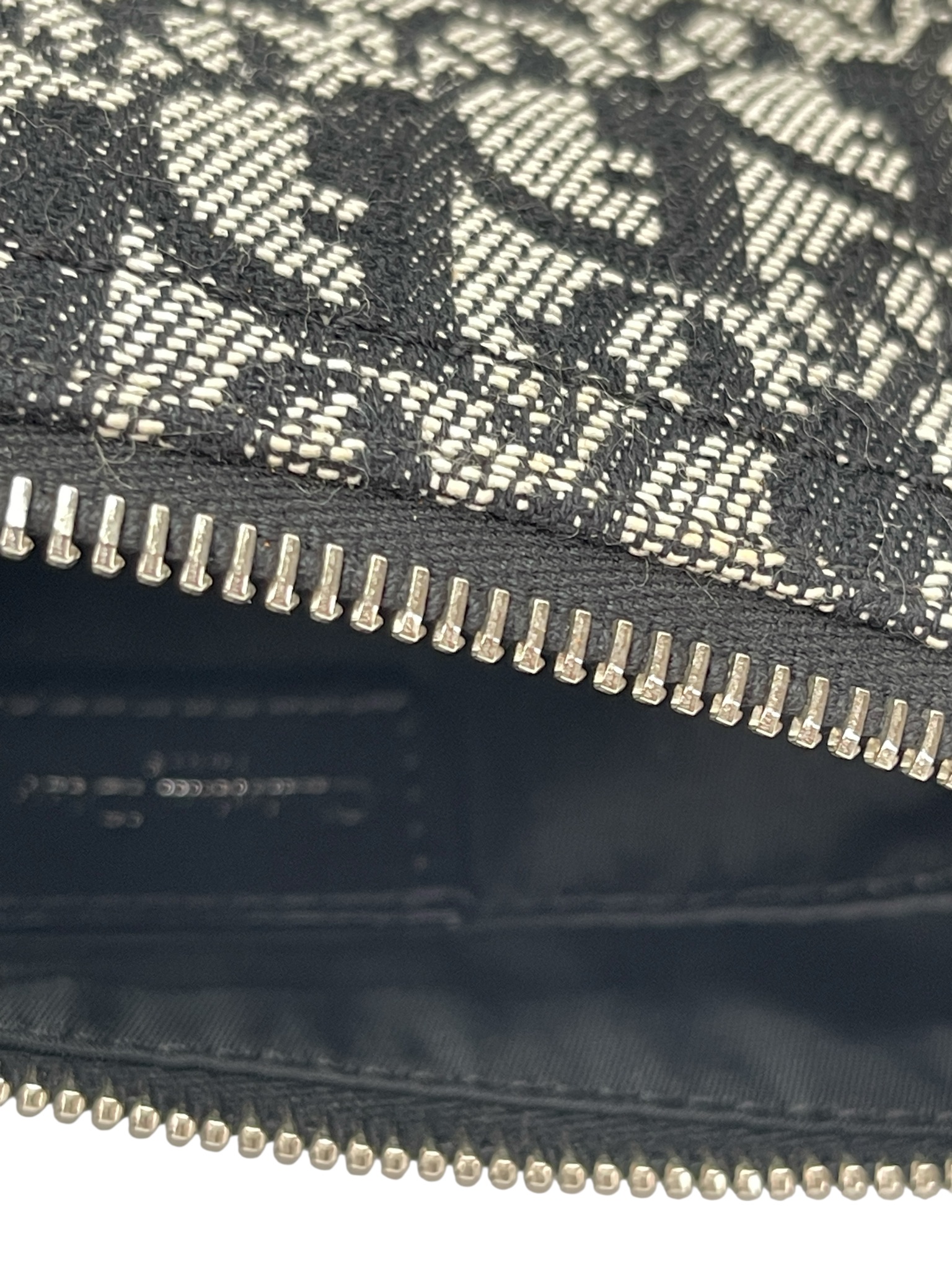 CHRISTIAN DIOR - Black Canvas Pouch Shoulder Bag