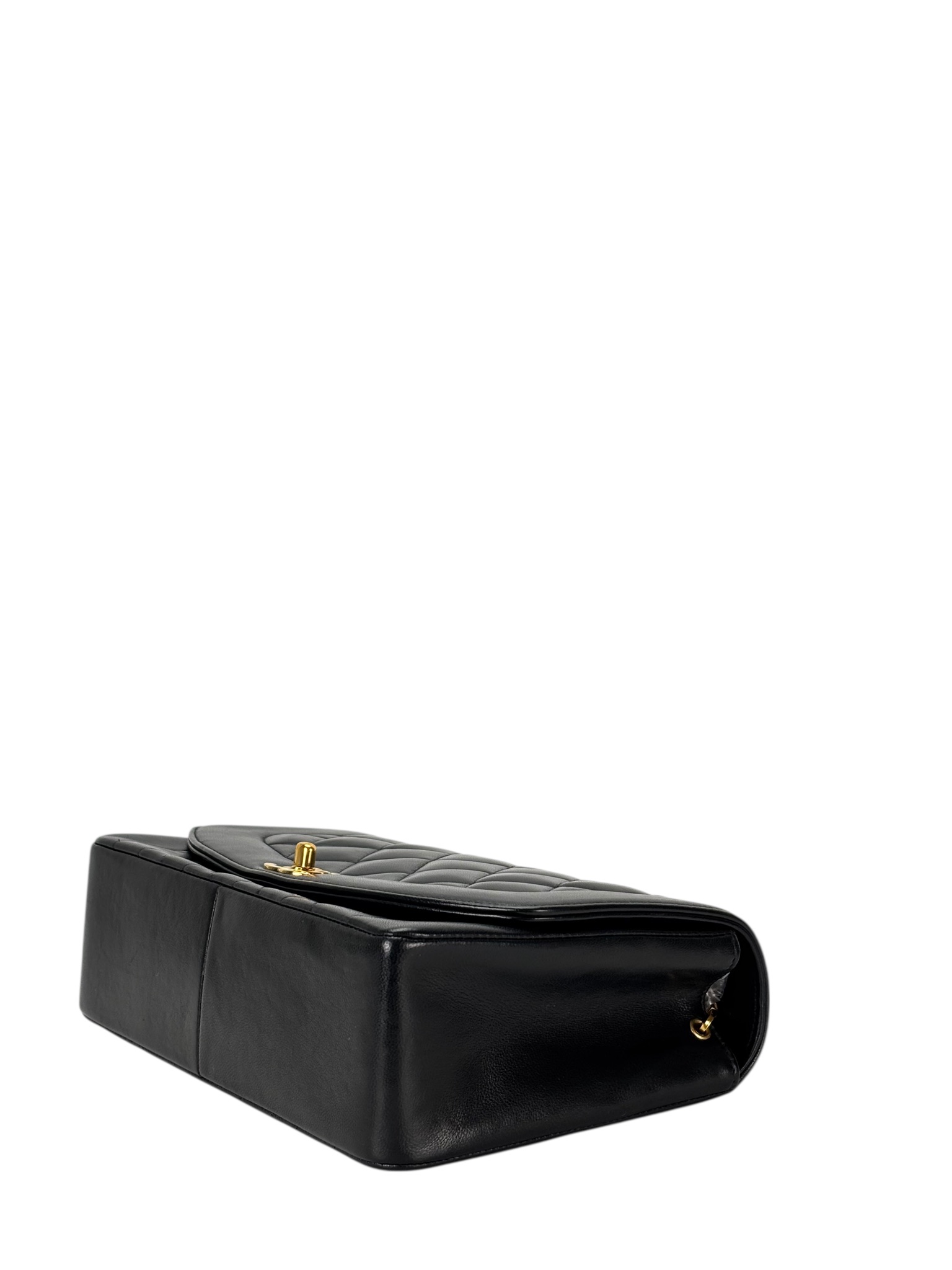 CHANEL - Black Lambskin Medium Diana Shoulder Bag