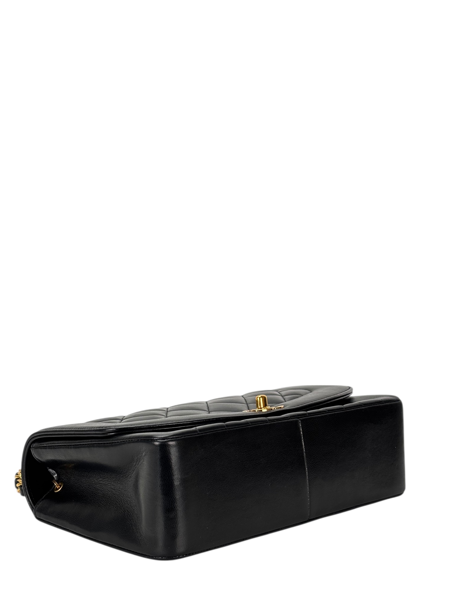 CHANEL - Black Lambskin Medium Diana Shoulder Bag