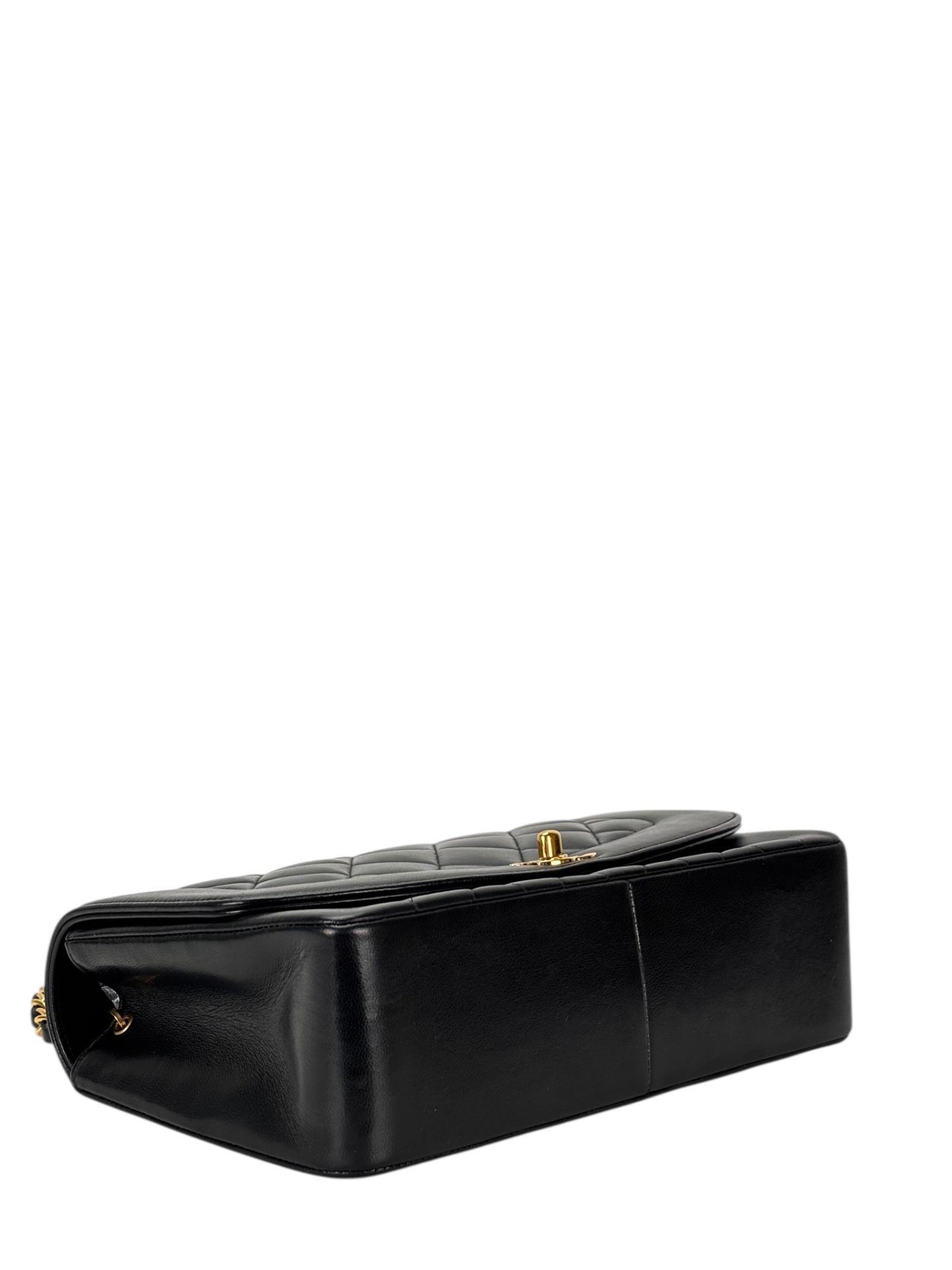 CHANEL - Black Lambskin Medium Diana Shoulder Bag