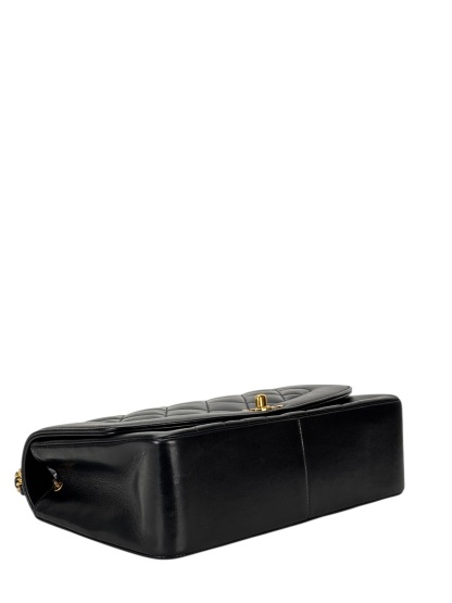 CHANEL - Black Lambskin Medium Diana Shoulder Bag