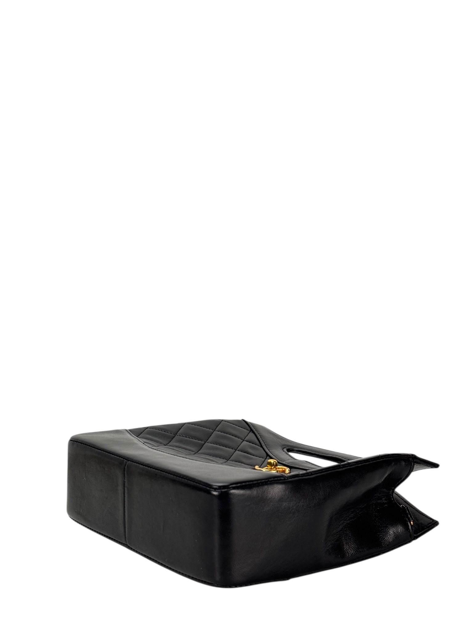 CHANEL - Small Shopping 31 Bag Black Lambskin Gold Hardware