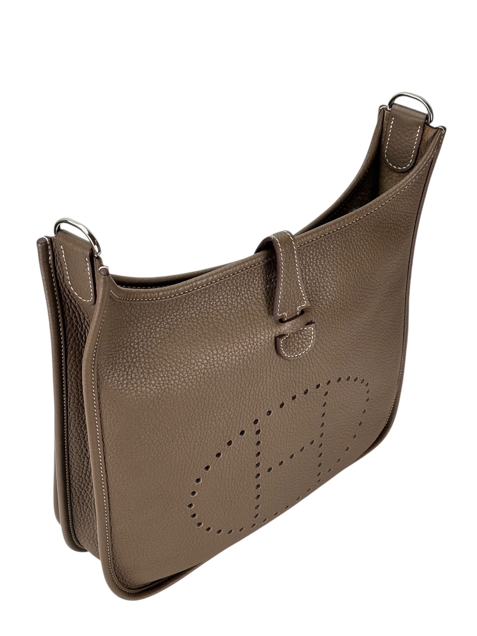 HERMES - Evelyne PM Evelyne 29 Etoupe Clemence Palladium Hardware