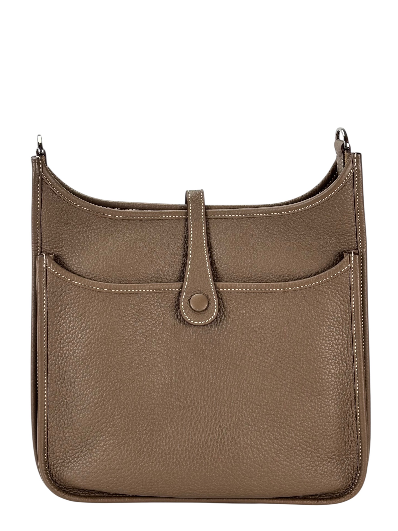 HERMES - Evelyne PM Evelyne 29 Etoupe Clemence Palladium Hardware