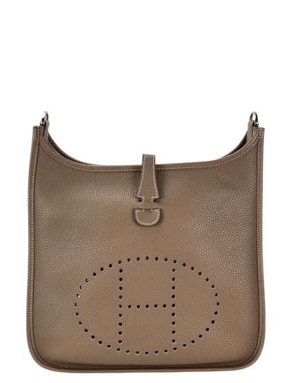 HERMES - Evelyne PM Evelyne 29 Etoupe Clemence Palladium Hardware