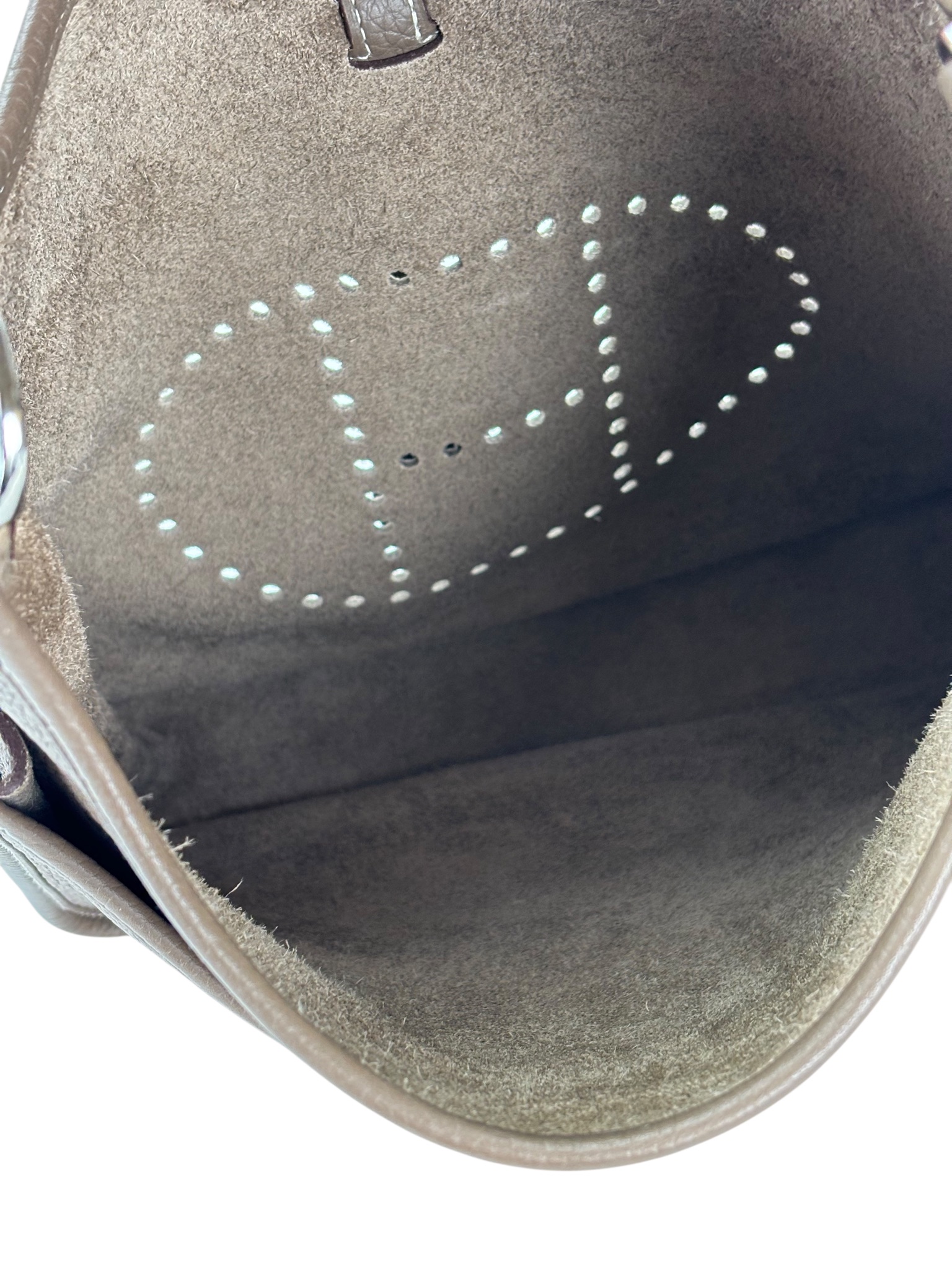 HERMES - Evelyne PM Evelyne 29 Etoupe Clemence Palladium Hardware