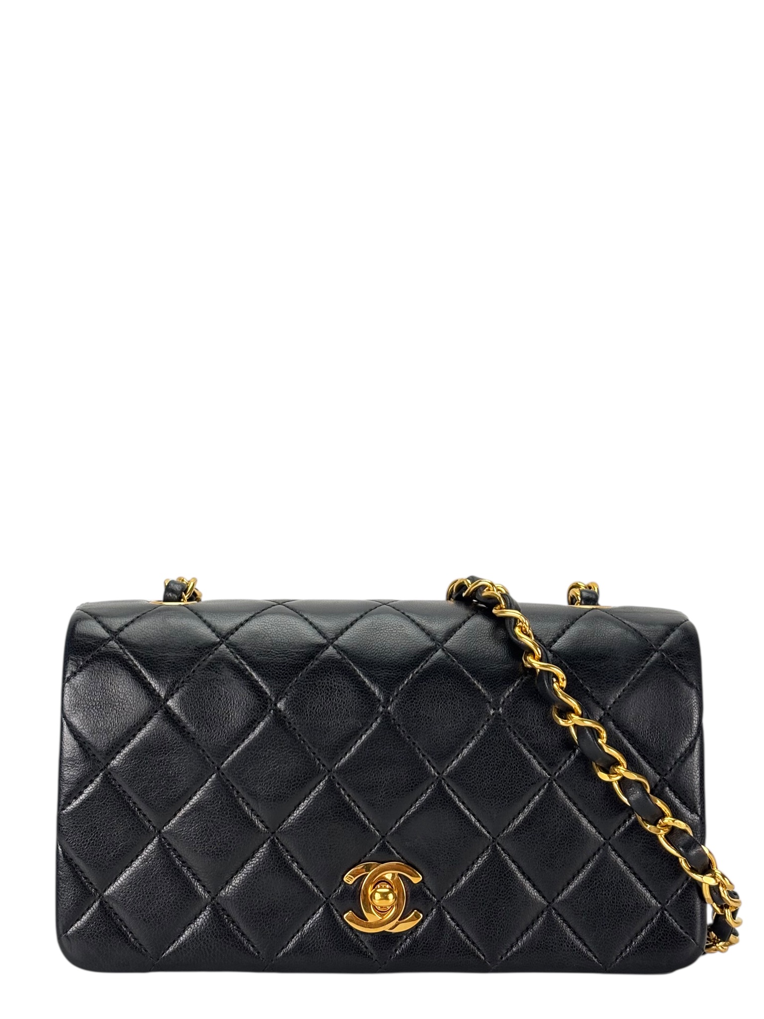 CHANEL - Lambskin Turnlock Small Full Flap Bag