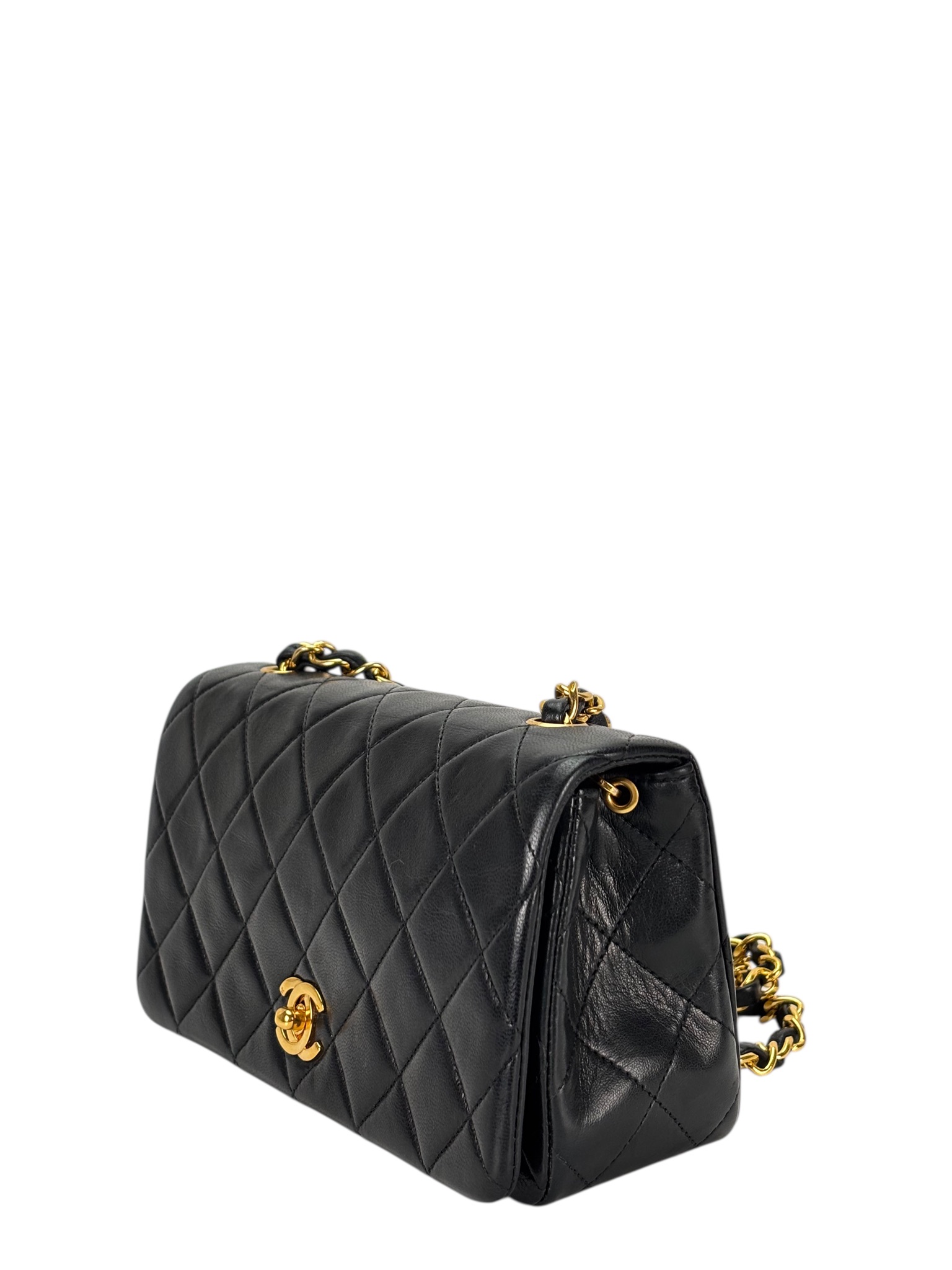 CHANEL - Lambskin Turnlock Small Full Flap Bag