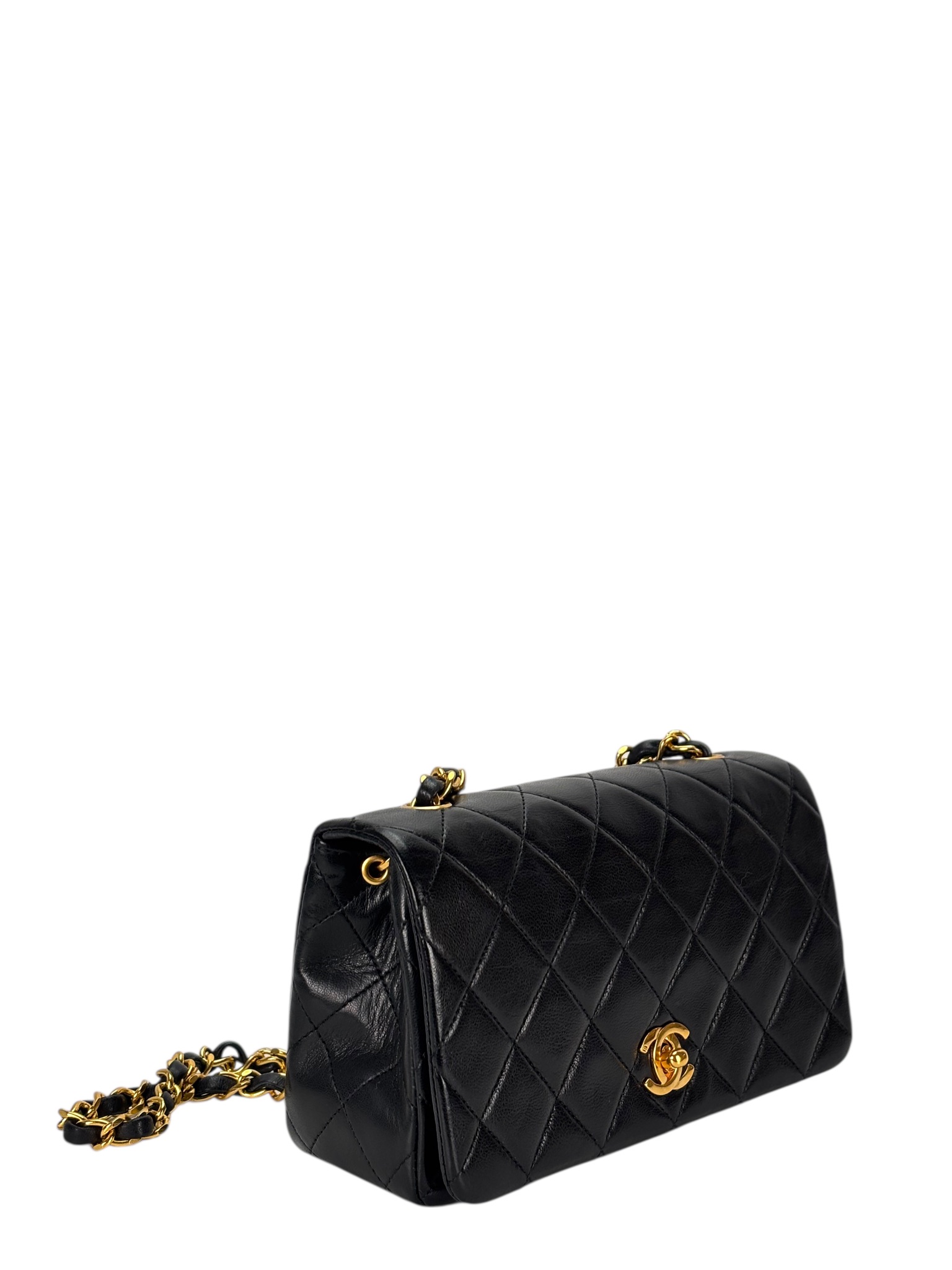 CHANEL - Lambskin Turnlock Small Full Flap Bag