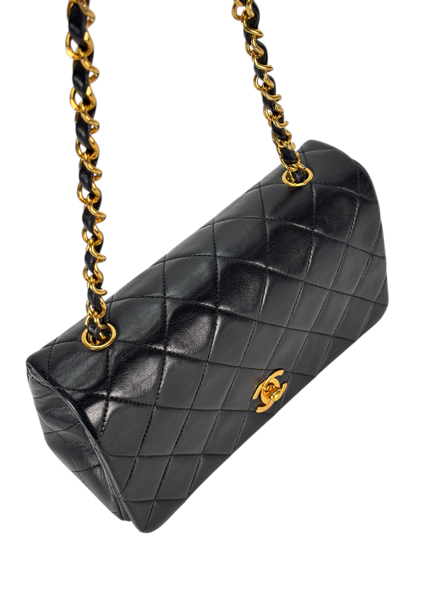 CHANEL - Lambskin Turnlock Small Full Flap Bag