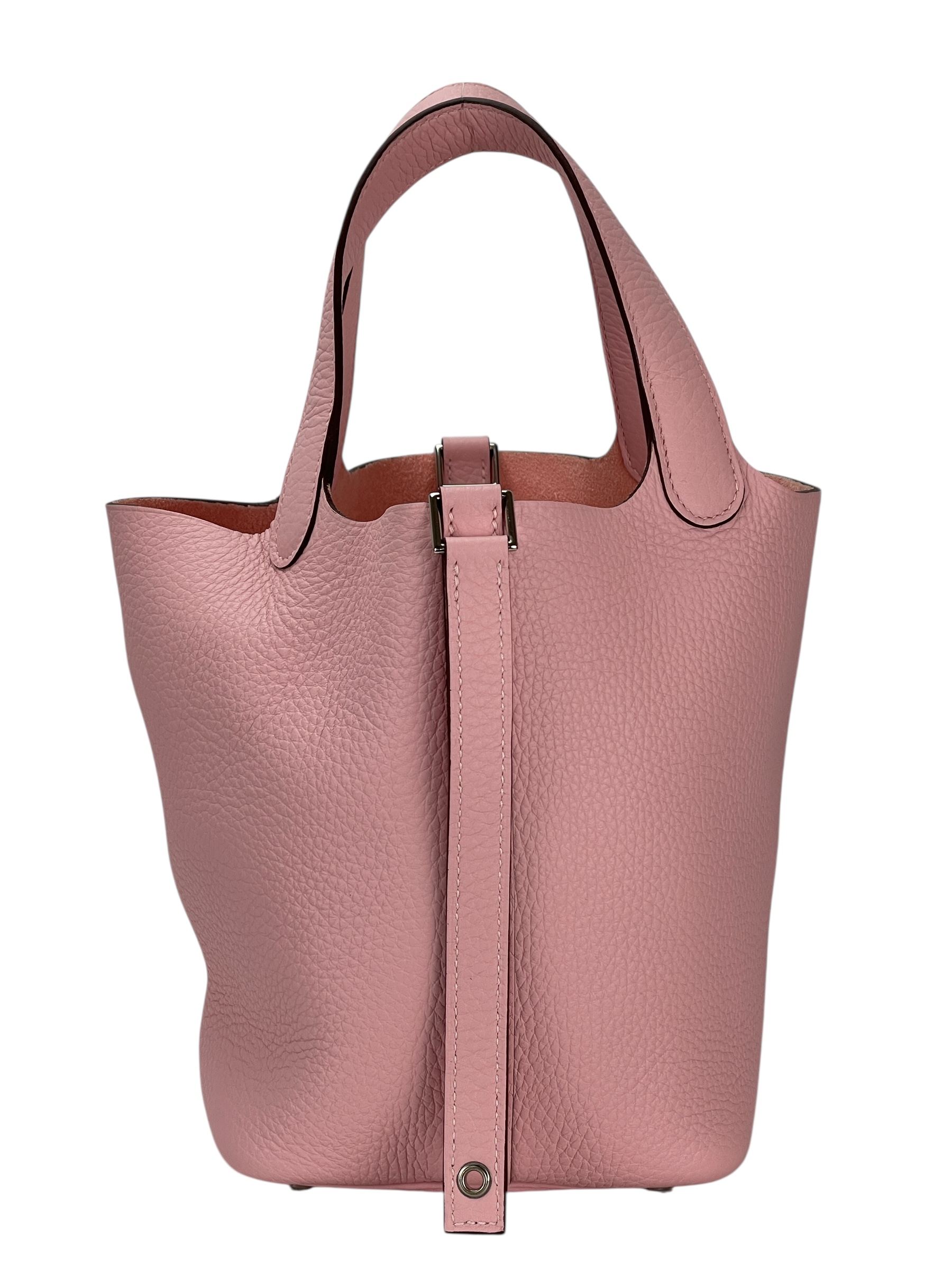 HERMES - Picotin PM Picotin 18 Sakura Pink TC Palladium Hardware