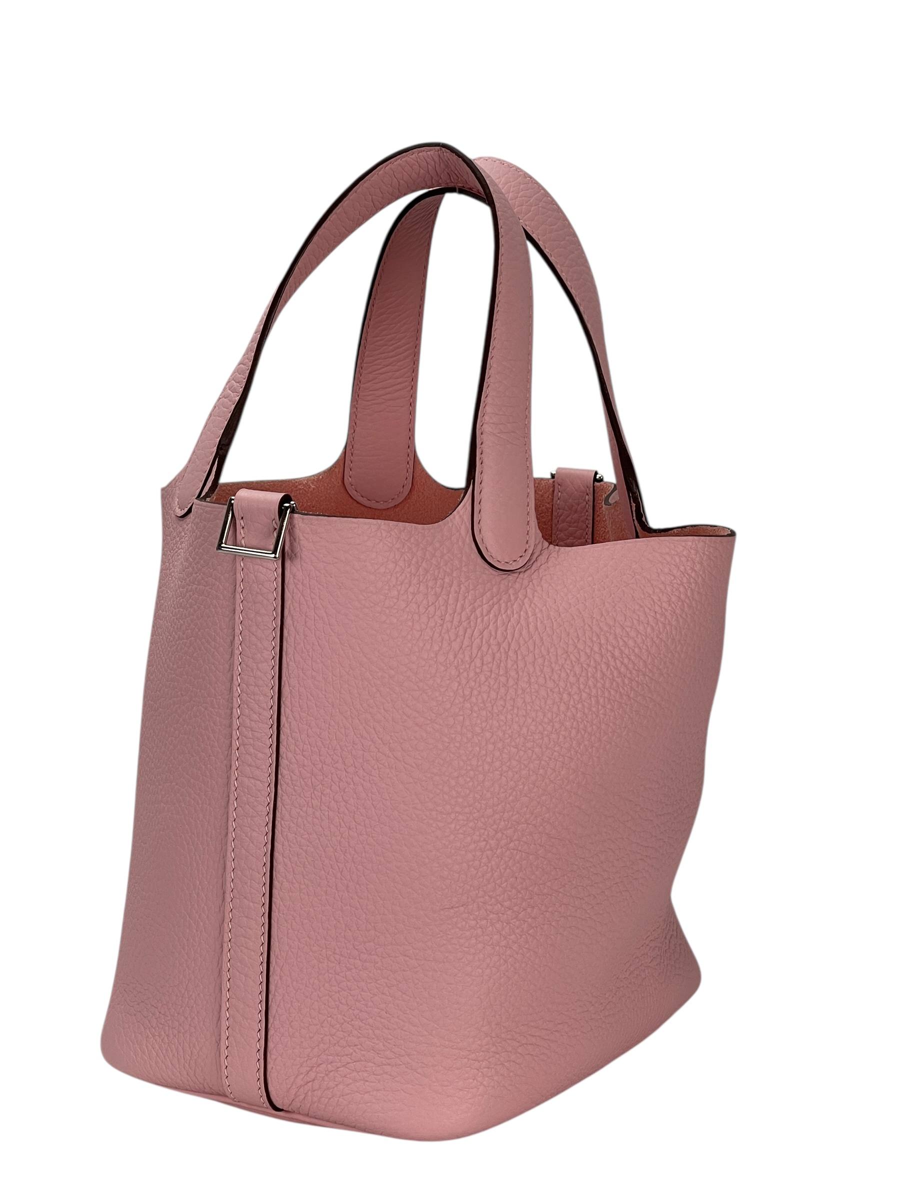 HERMES - Picotin PM Picotin 18 Sakura Pink TC Palladium Hardware
