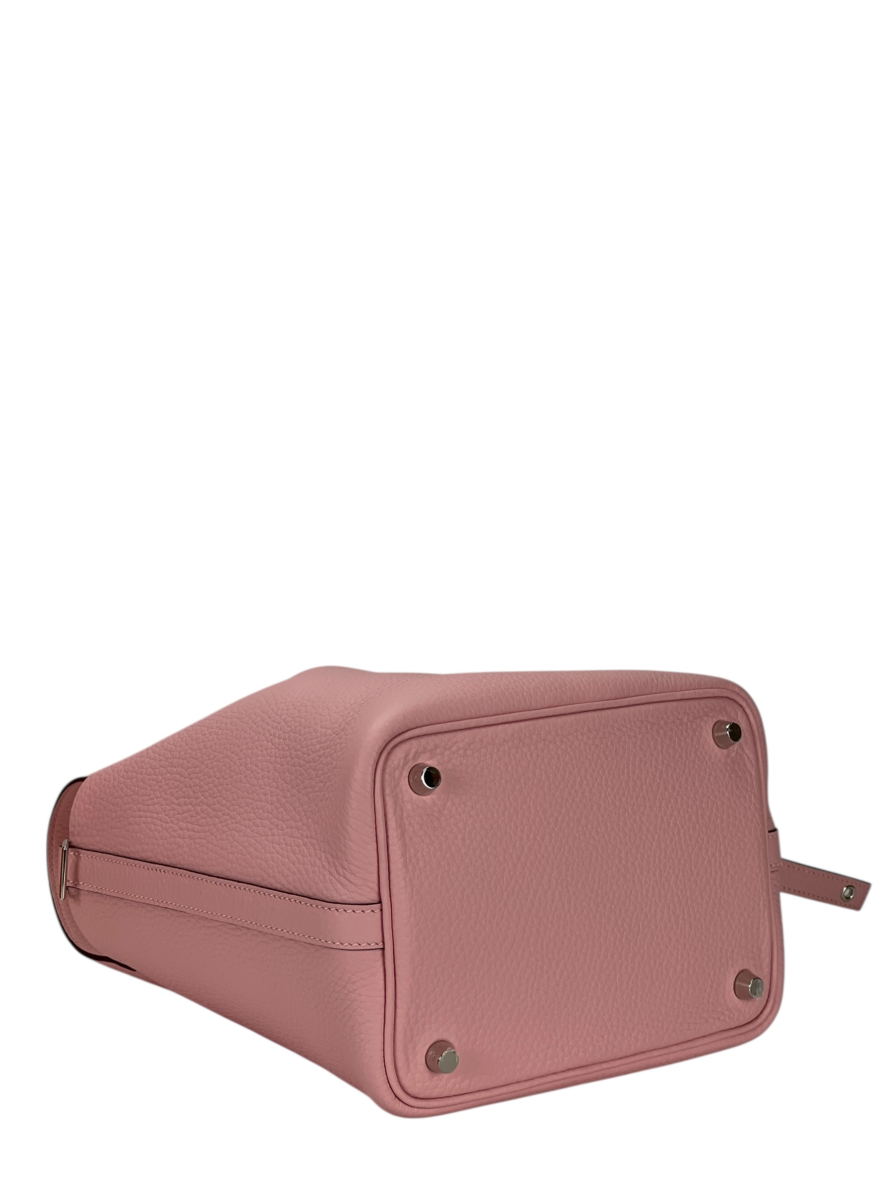 HERMES - Picotin PM Picotin 18 Sakura Pink TC Palladium Hardware