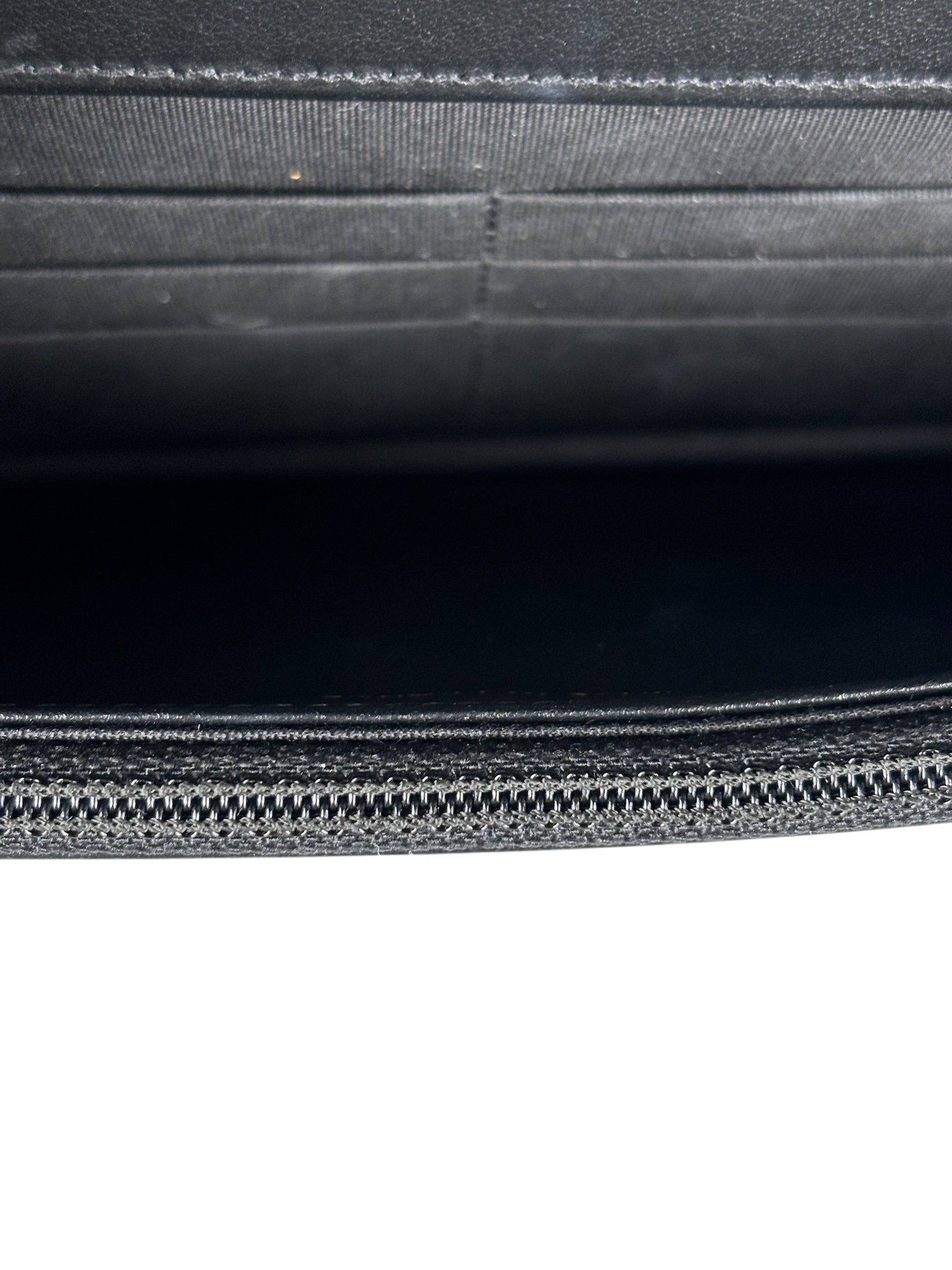 CHANEL - Black Caviar Quilted Boy Wallet On Chain (WOC)