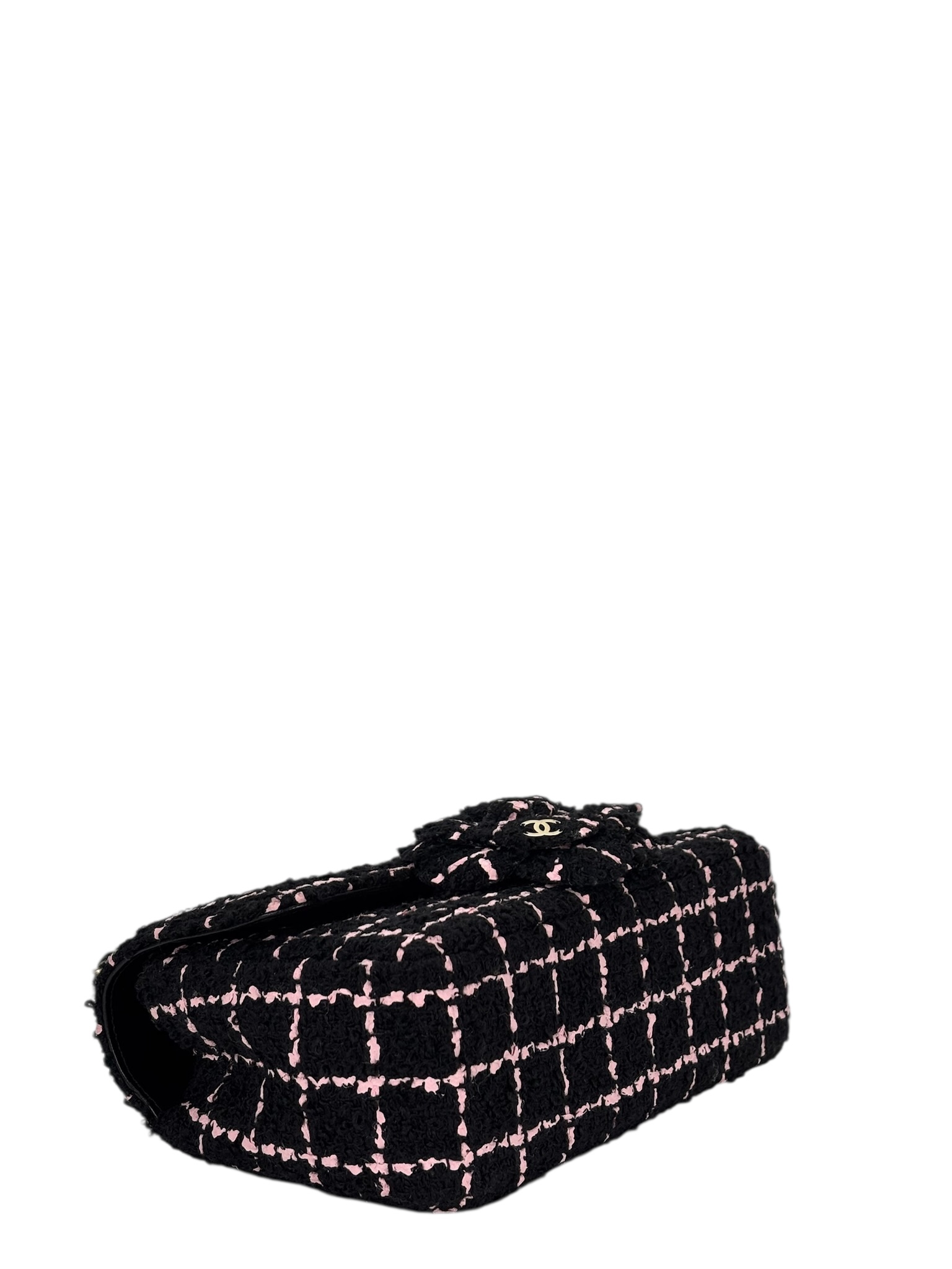 CHANEL - Multicolor Tweed Wood Camellia Small Flap Bag – Camellia