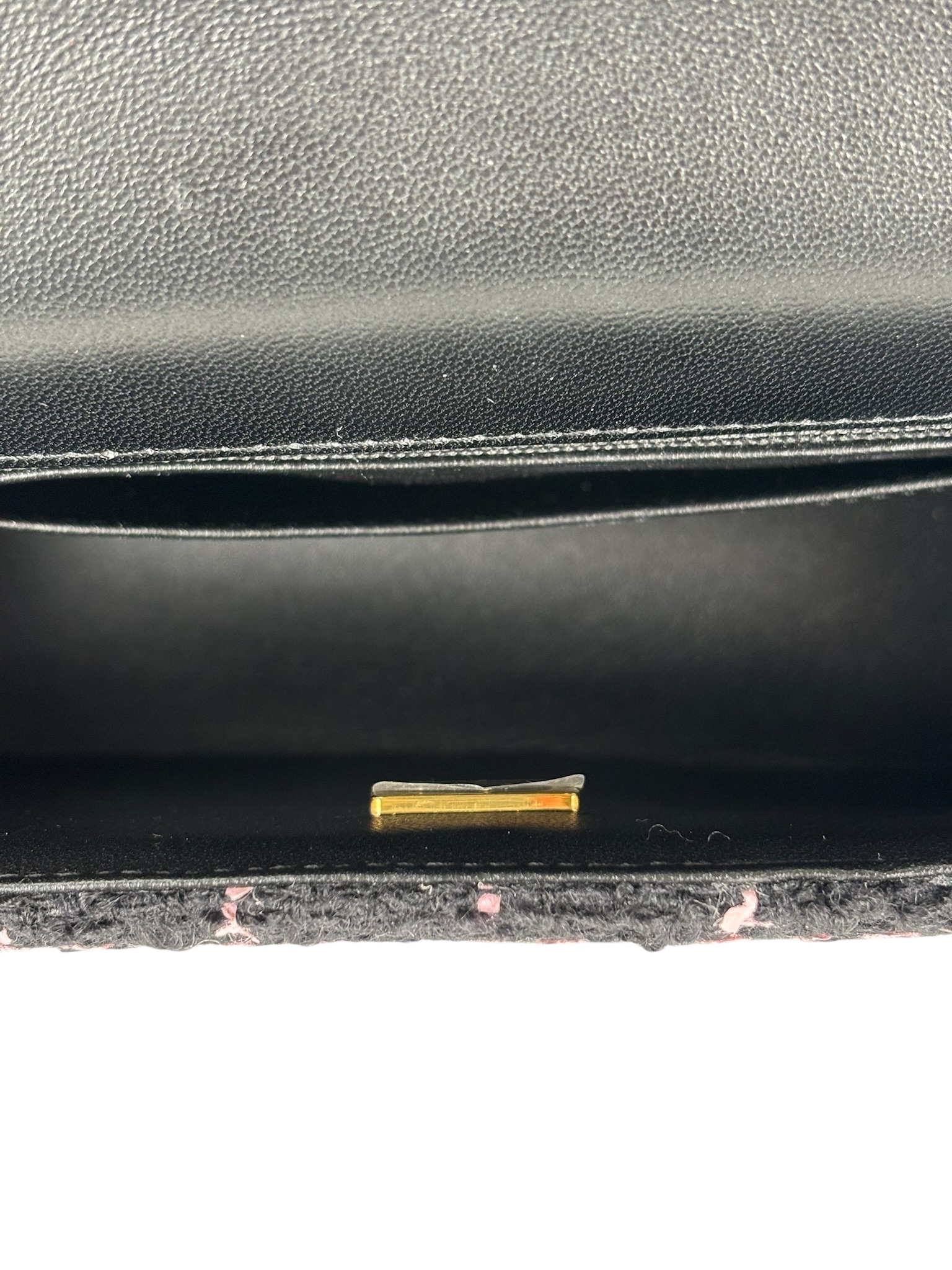 CHANEL - Multicolor Wood Tweed Camellia Small Flap Bag