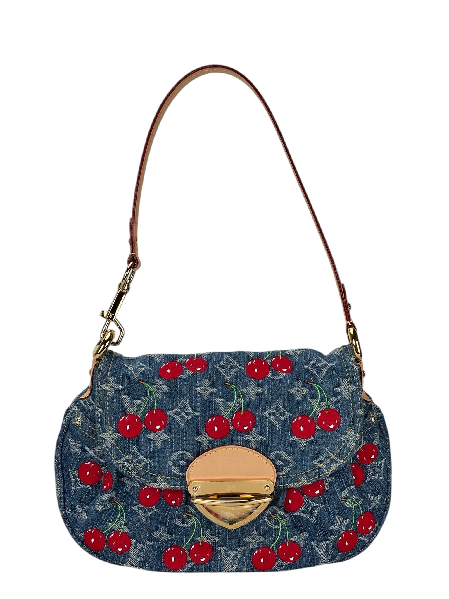 LOUIS VUITTON - LV x TM Monogram Denim Cherry Sunset Bag