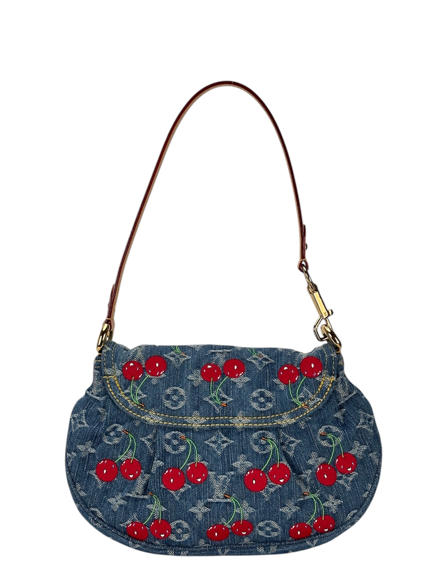 LOUIS VUITTON - LV x TM Monogram Denim Cherry Sunset Bag