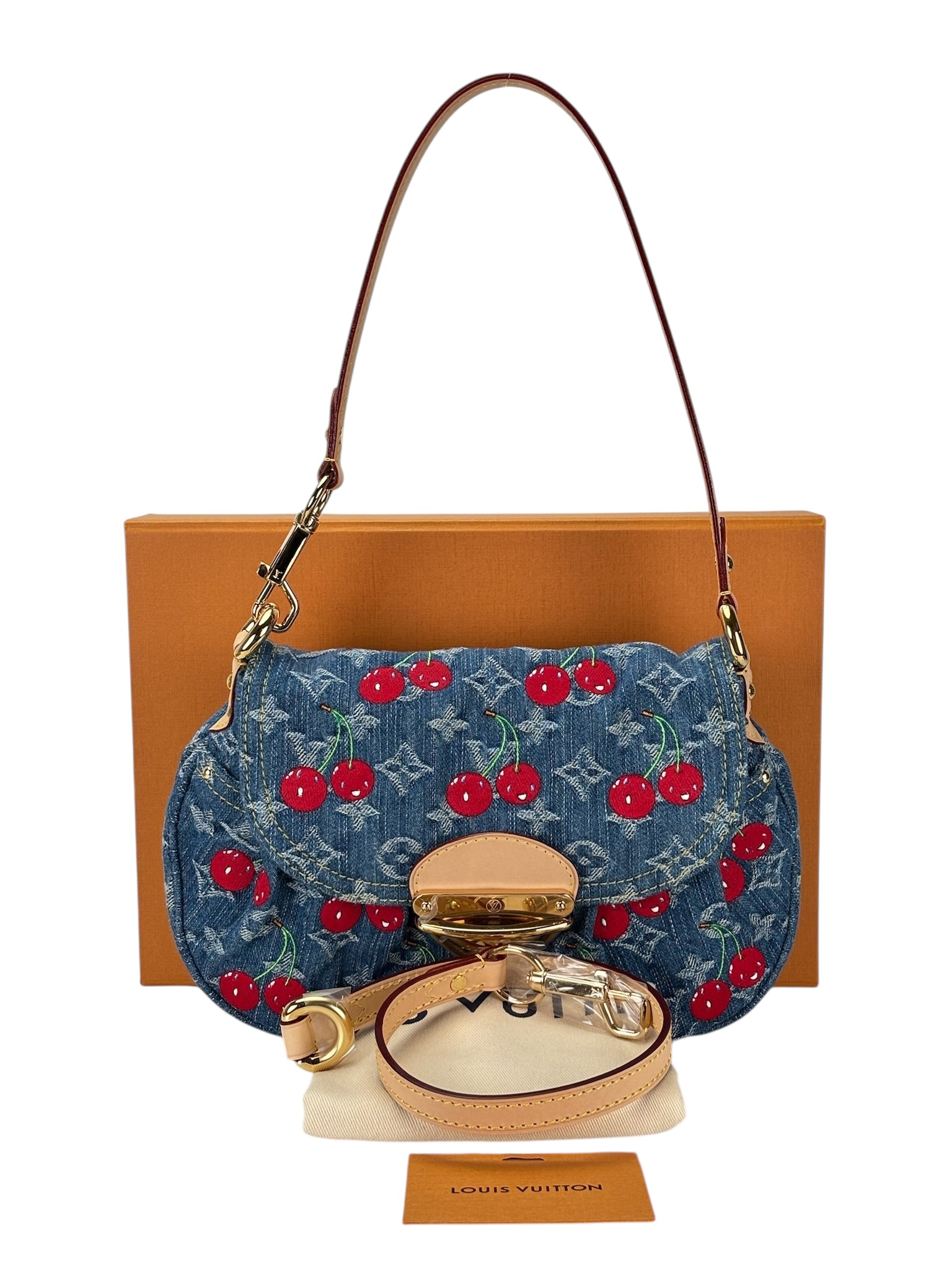 LOUIS VUITTON - LV x TM Monogram Denim Cherry Sunset Bag