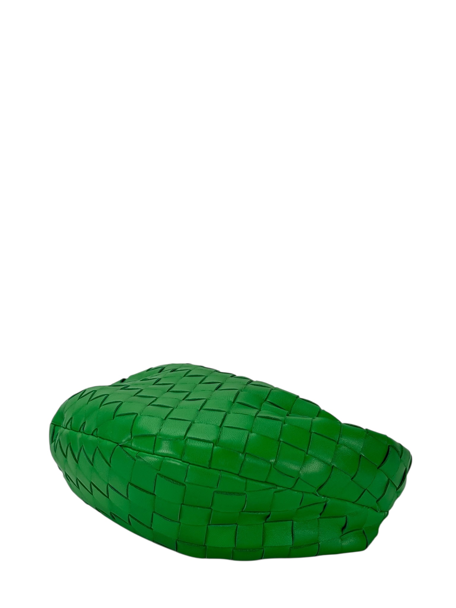 BOTTEGA VENETA - Green Leather Nappa Intrecciato Mini Jodie